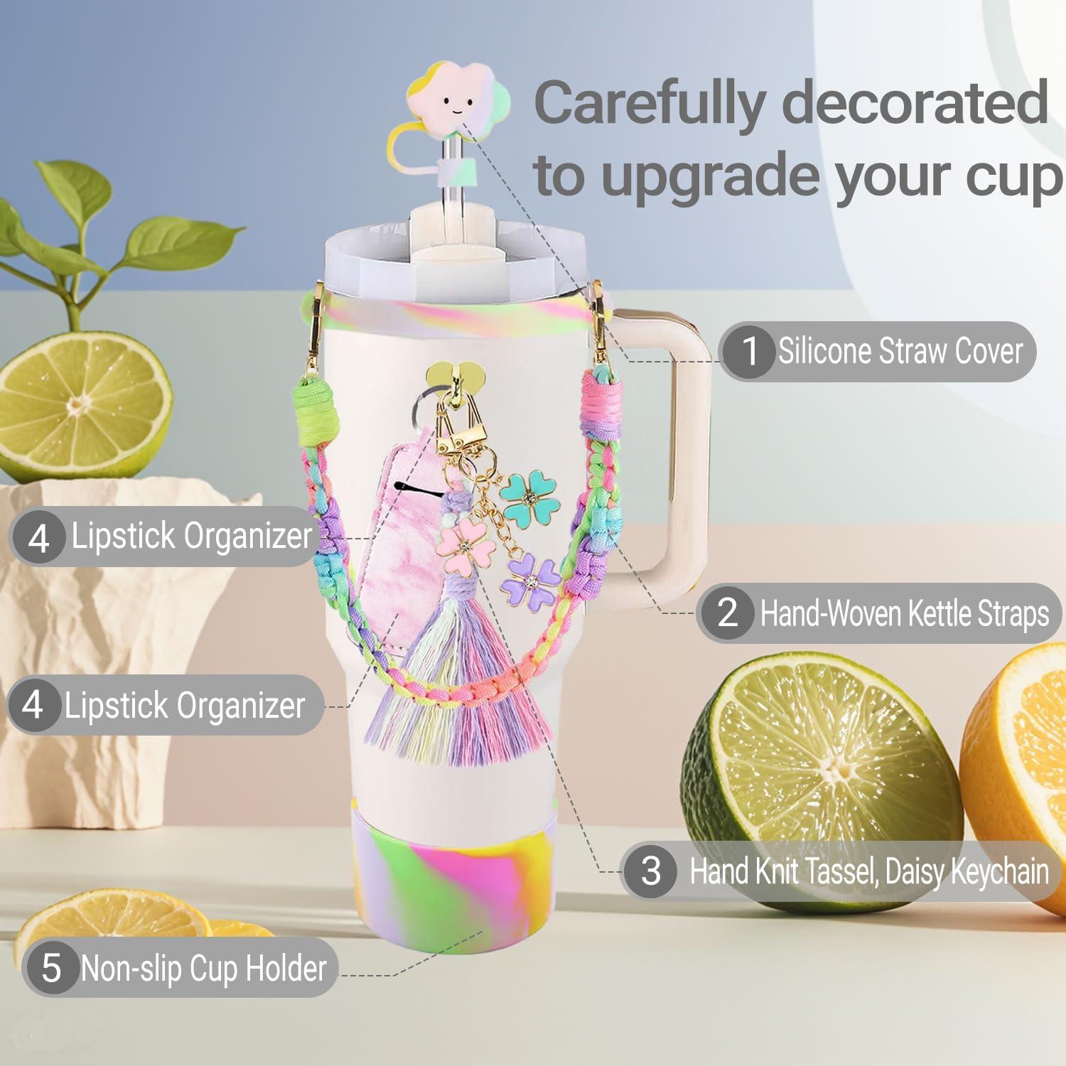 Juego de Accesorios KIKIIKE para Stanley Cup - 8 Piezas Coloridas