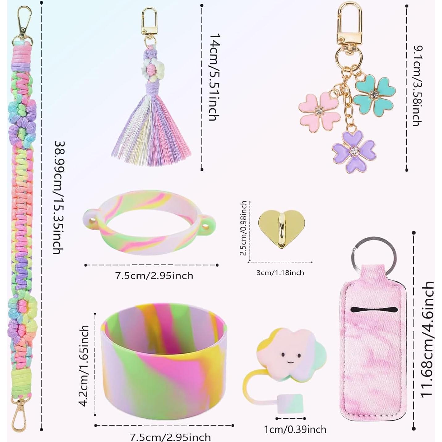 Juego de Accesorios KIKIIKE para Stanley Cup - 8 Piezas Coloridas