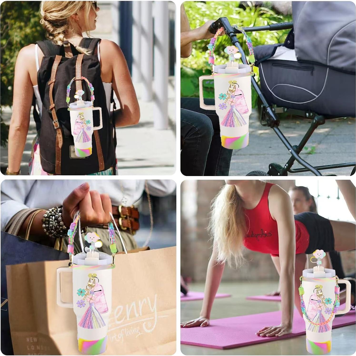 Juego de Accesorios KIKIIKE para Stanley Cup - 8 Piezas Coloridas