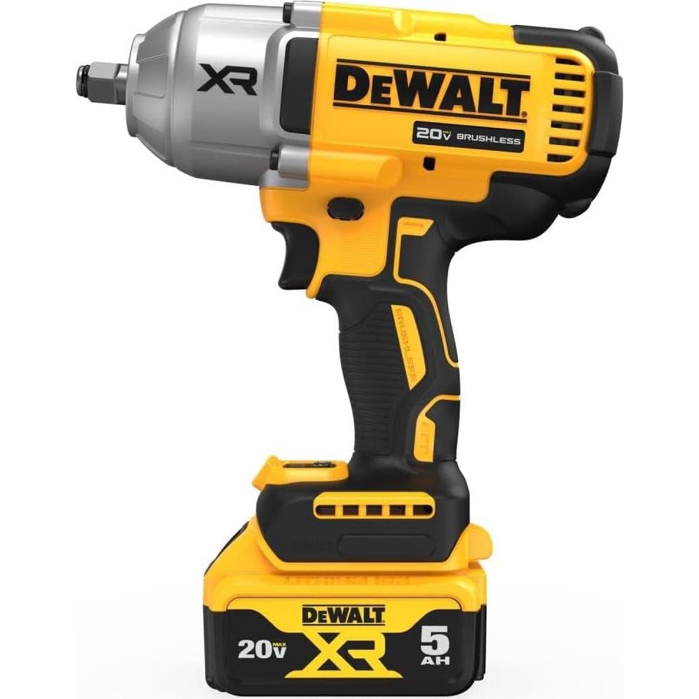 Llave de Impacto Inalámbrica DEWALT 20V MAX DCF900P1 Kit Completo