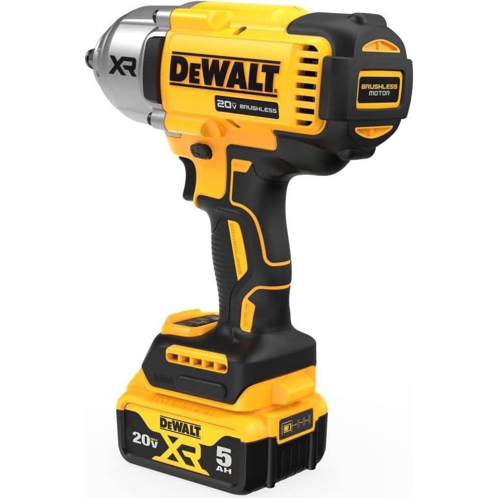 Llave de Impacto Inalámbrica DEWALT 20V MAX DCF900P1 Kit Completo