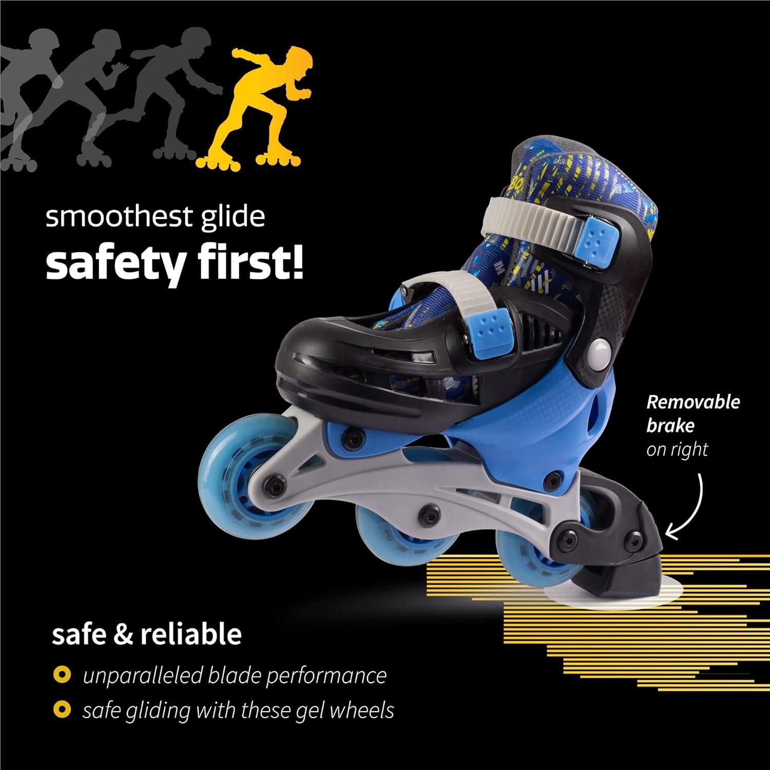 Patines en Línea New Bounce Ajustables para Niños 28-31