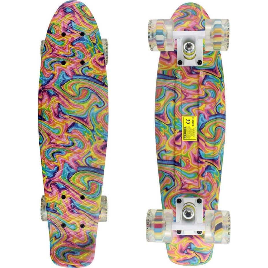 Skateboard Completo Meketec Mini Cruiser 55.88 cm para Niños