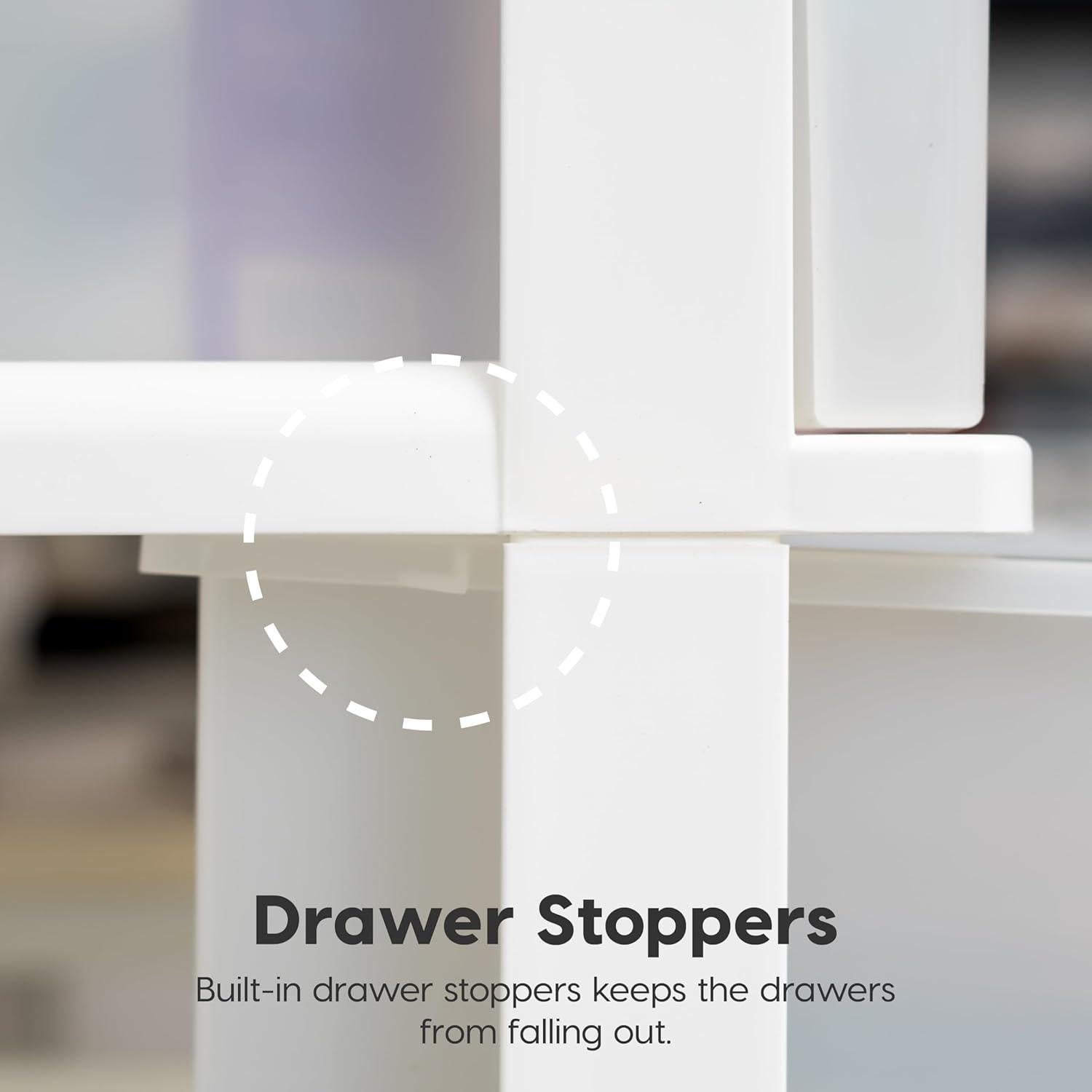 Carro de Almacenamiento IRIS USA, 3 Cajones, Blanco