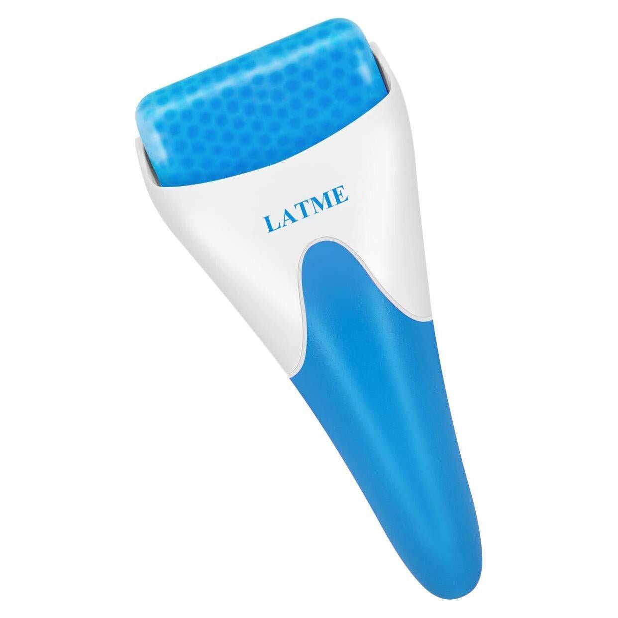 Rodillo de Hielo LATME para Masaje Facial y Corporal Azul