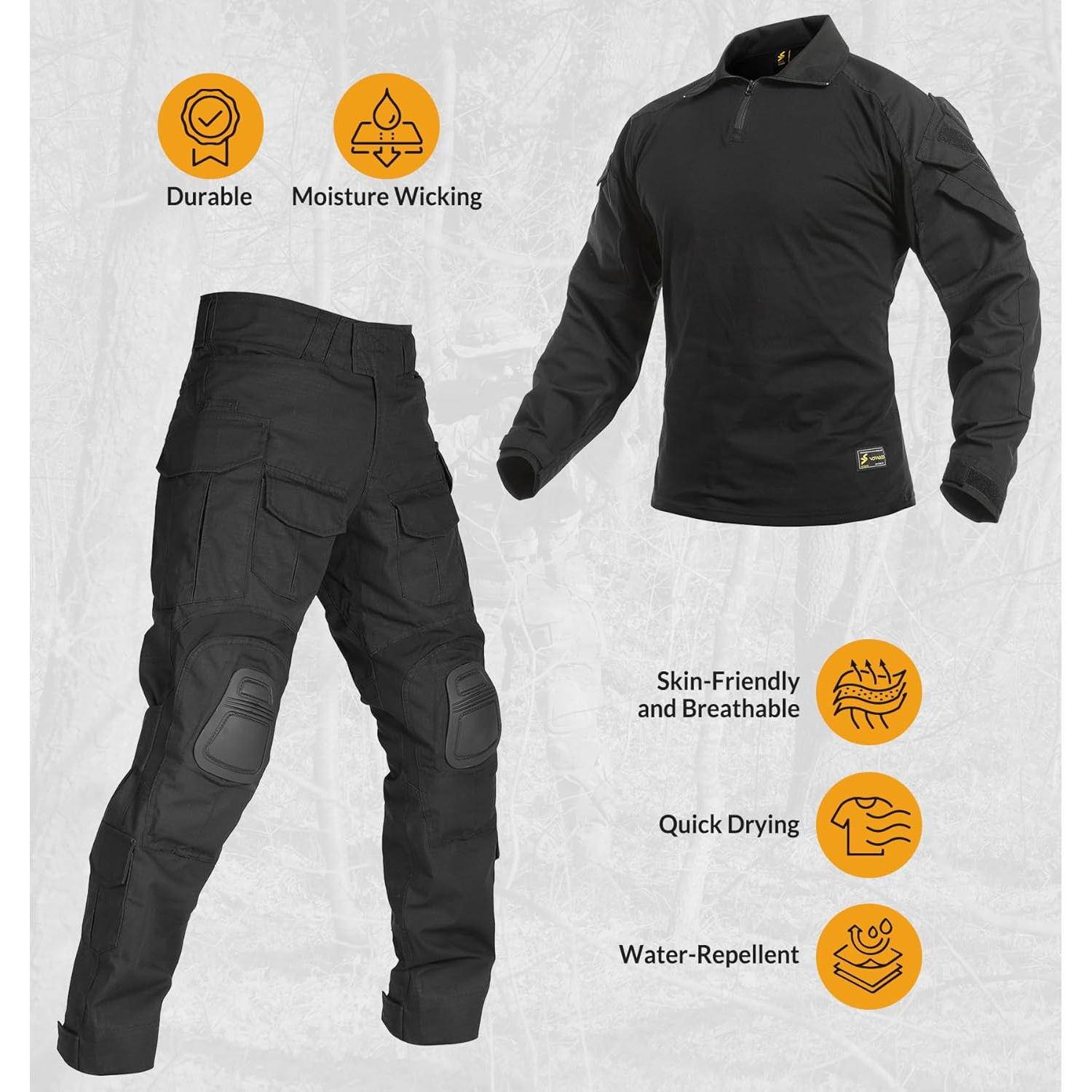 Conjunto Táctico G3 para Hombres - Uniforme de Combate Camuflaje