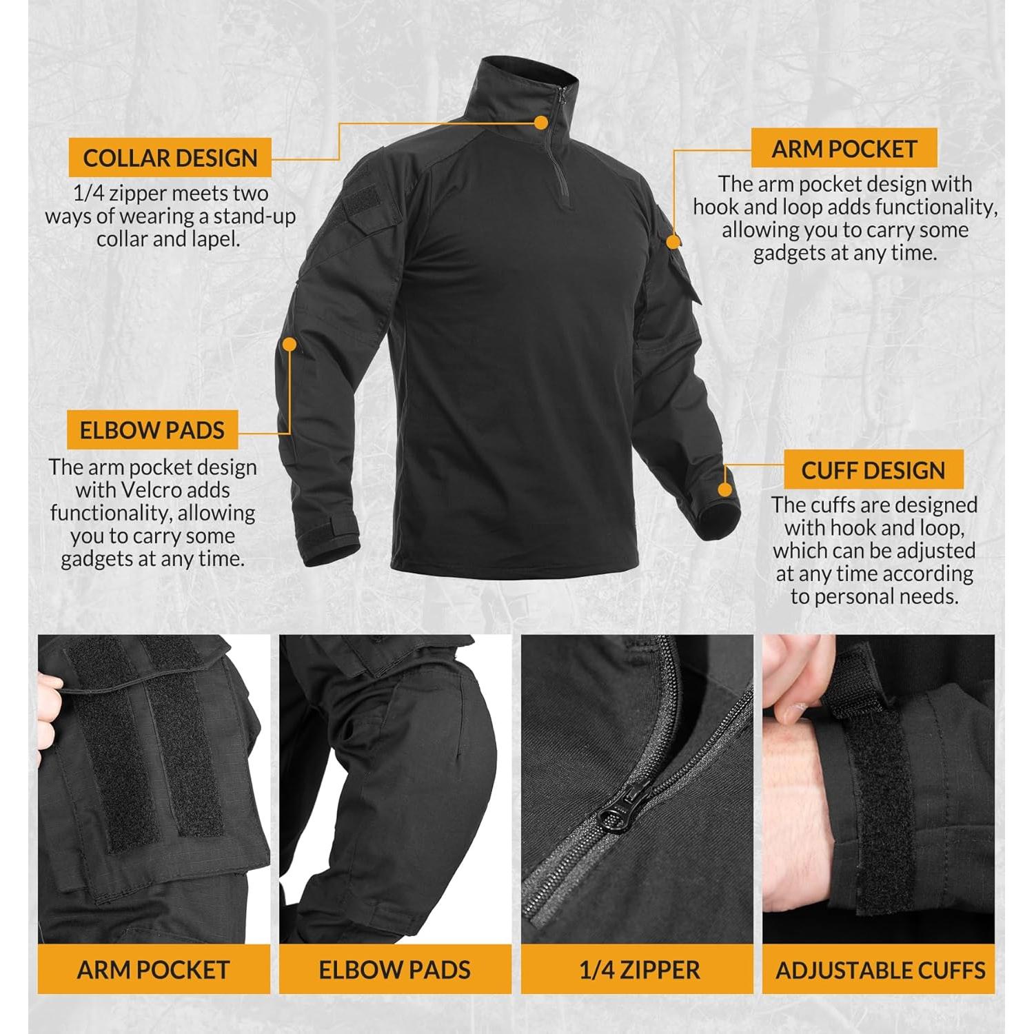 Conjunto Táctico G3 para Hombres - Uniforme de Combate Camuflaje