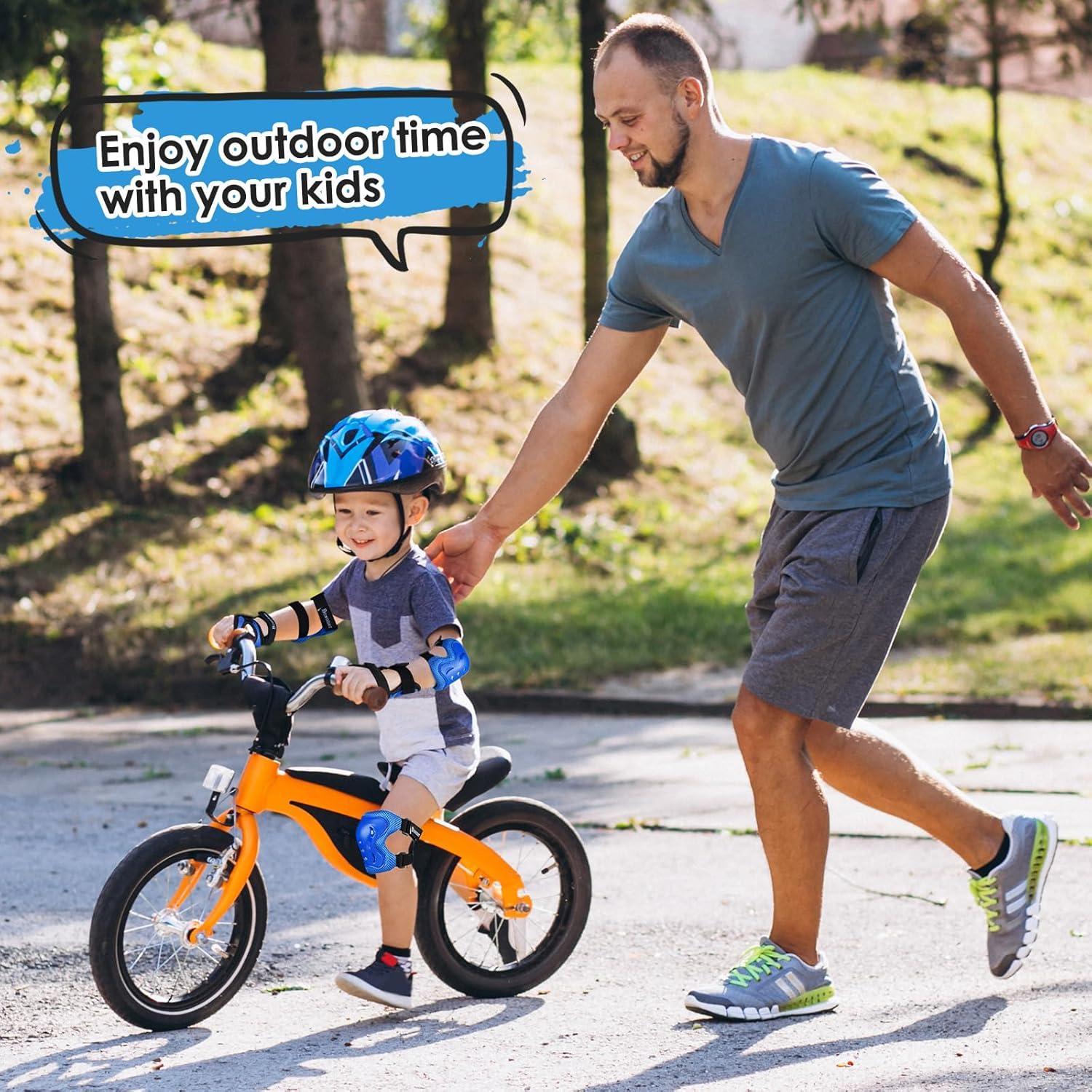 BOSONER Conjunto de Protectores para Niños 3-15 Años Azul