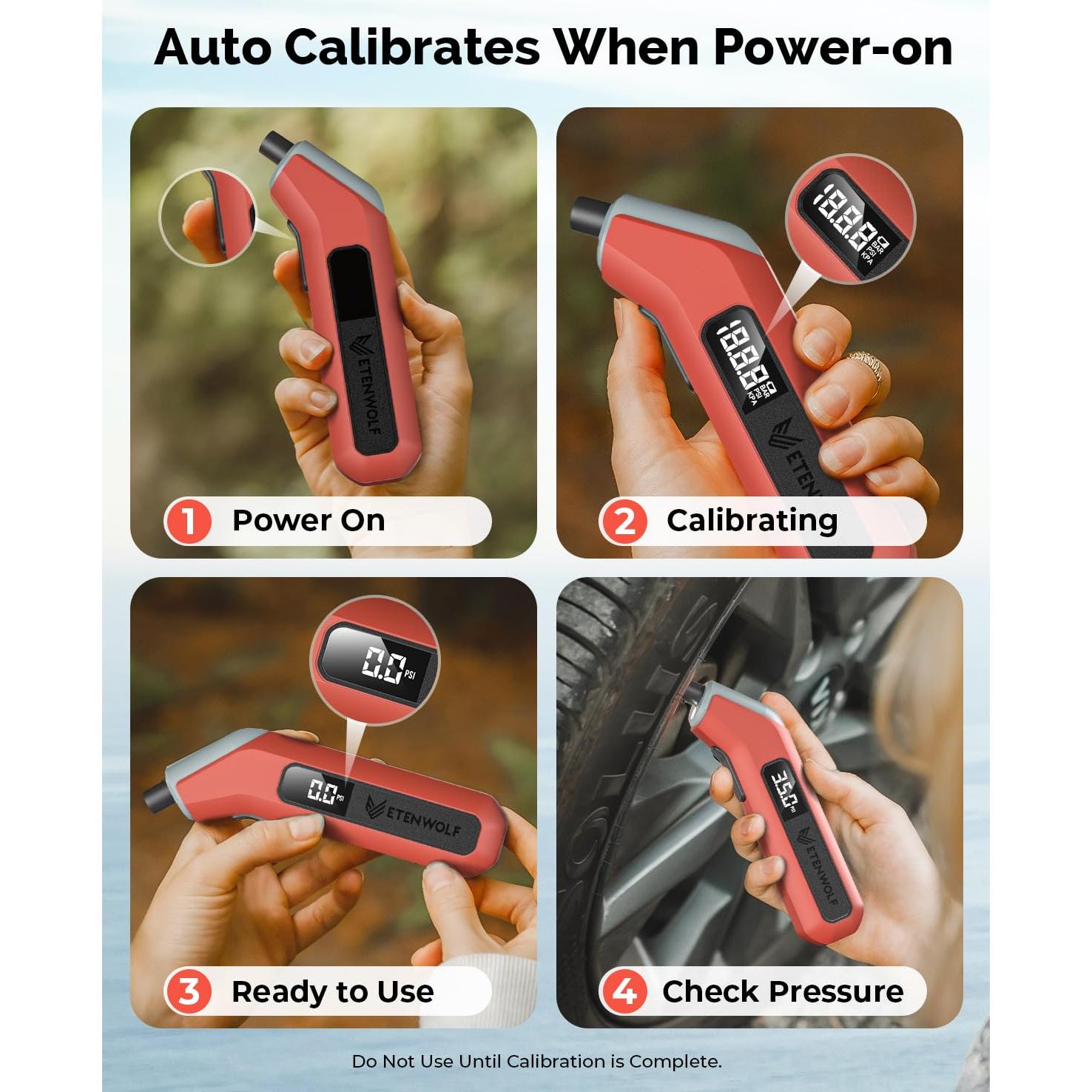 ETENWOLF Medidor Digital de Presión de Neumáticos 3-200 kPa