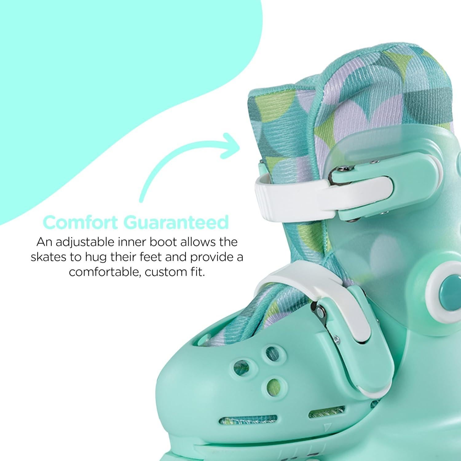 Patines Yvolution Twista Verde 2 en 1 Ajustables 7-11