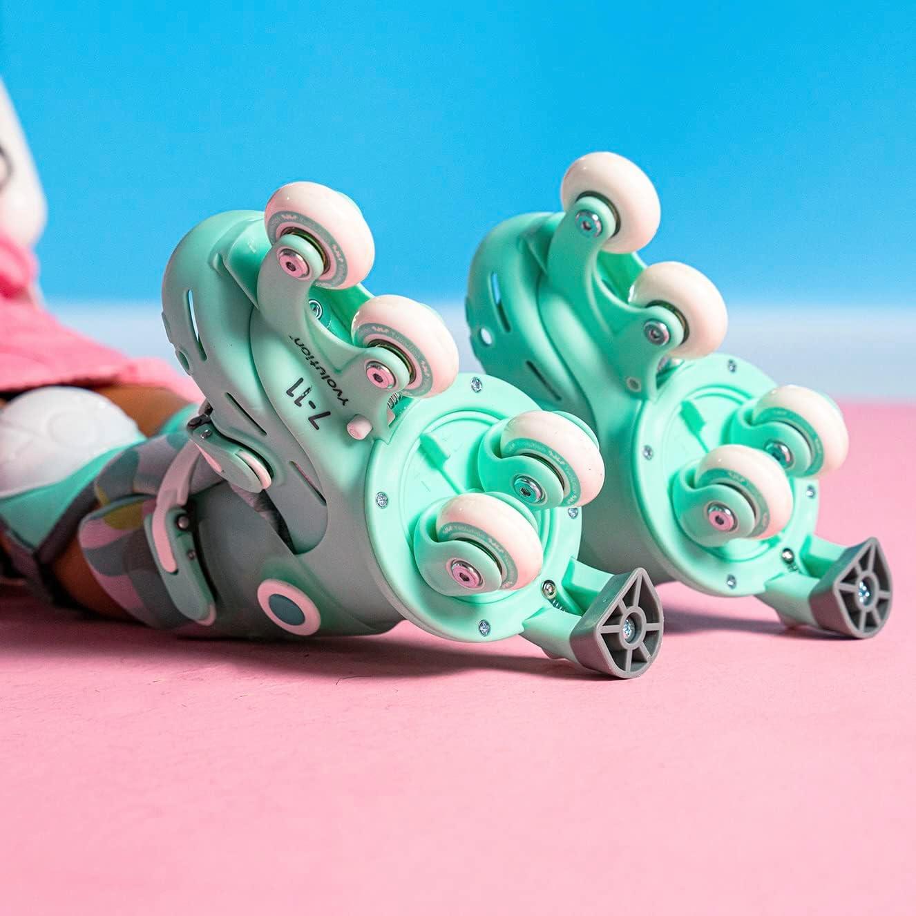 Patines Yvolution Twista Verde 2 en 1 Ajustables 7-11