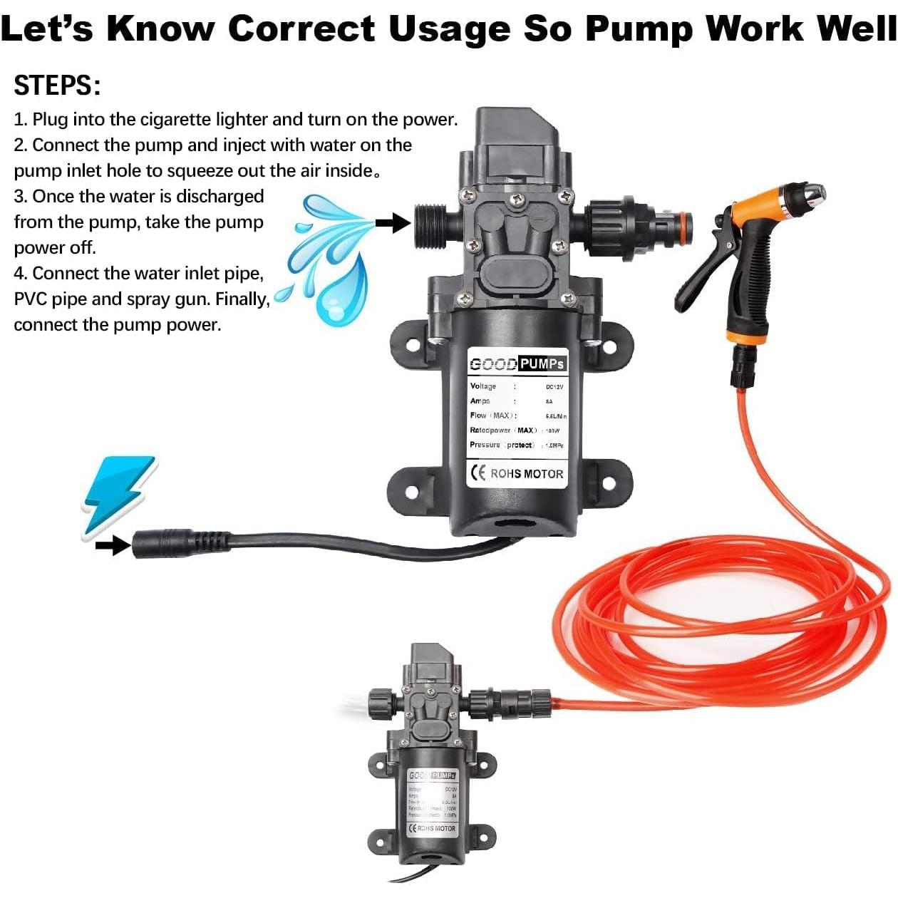 Bomba de Lavado a Presión Eléctrica Bang4buck 100W 160 PSI