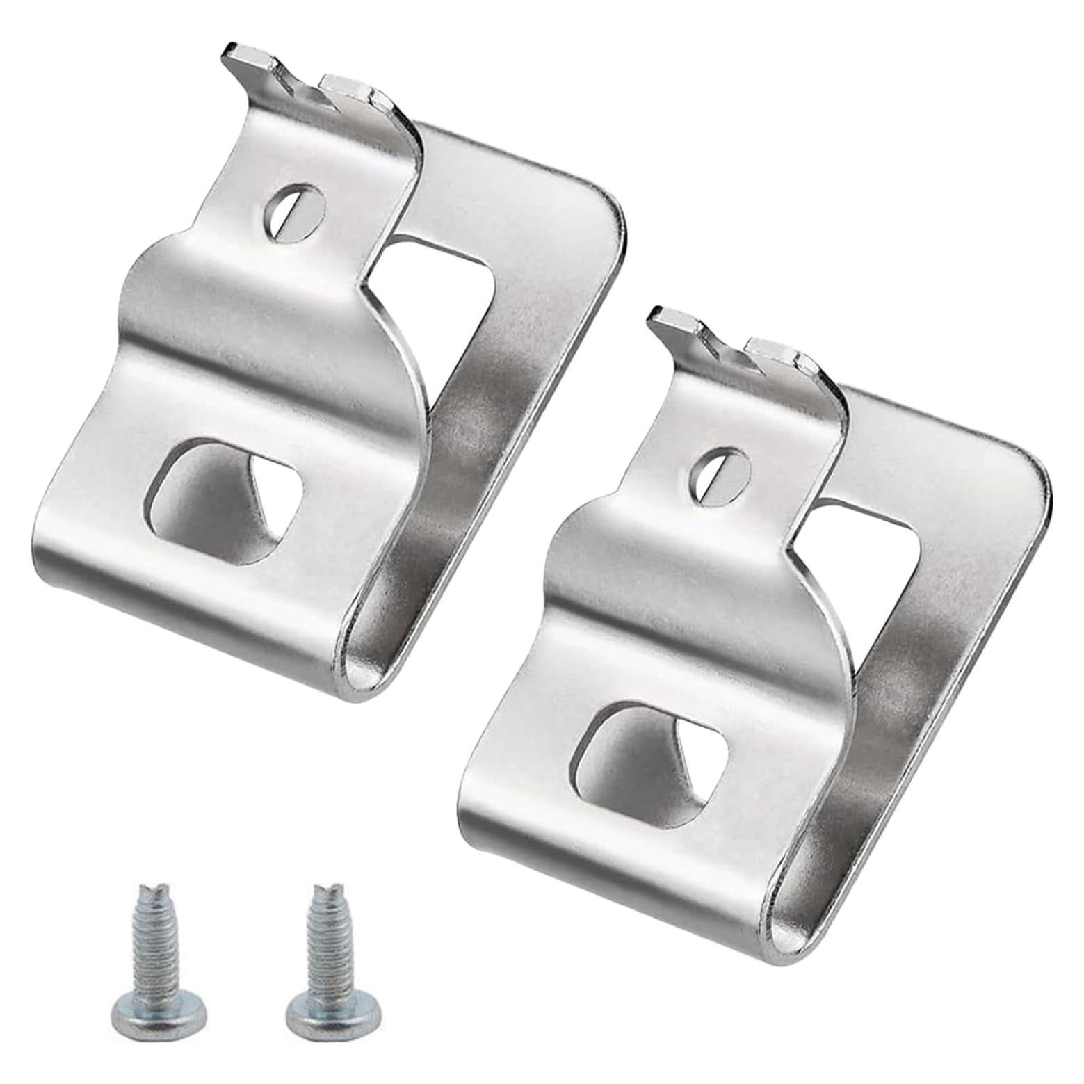 2 Clips de Cinturón Dewalt N268241 Acero Inoxidable 20V