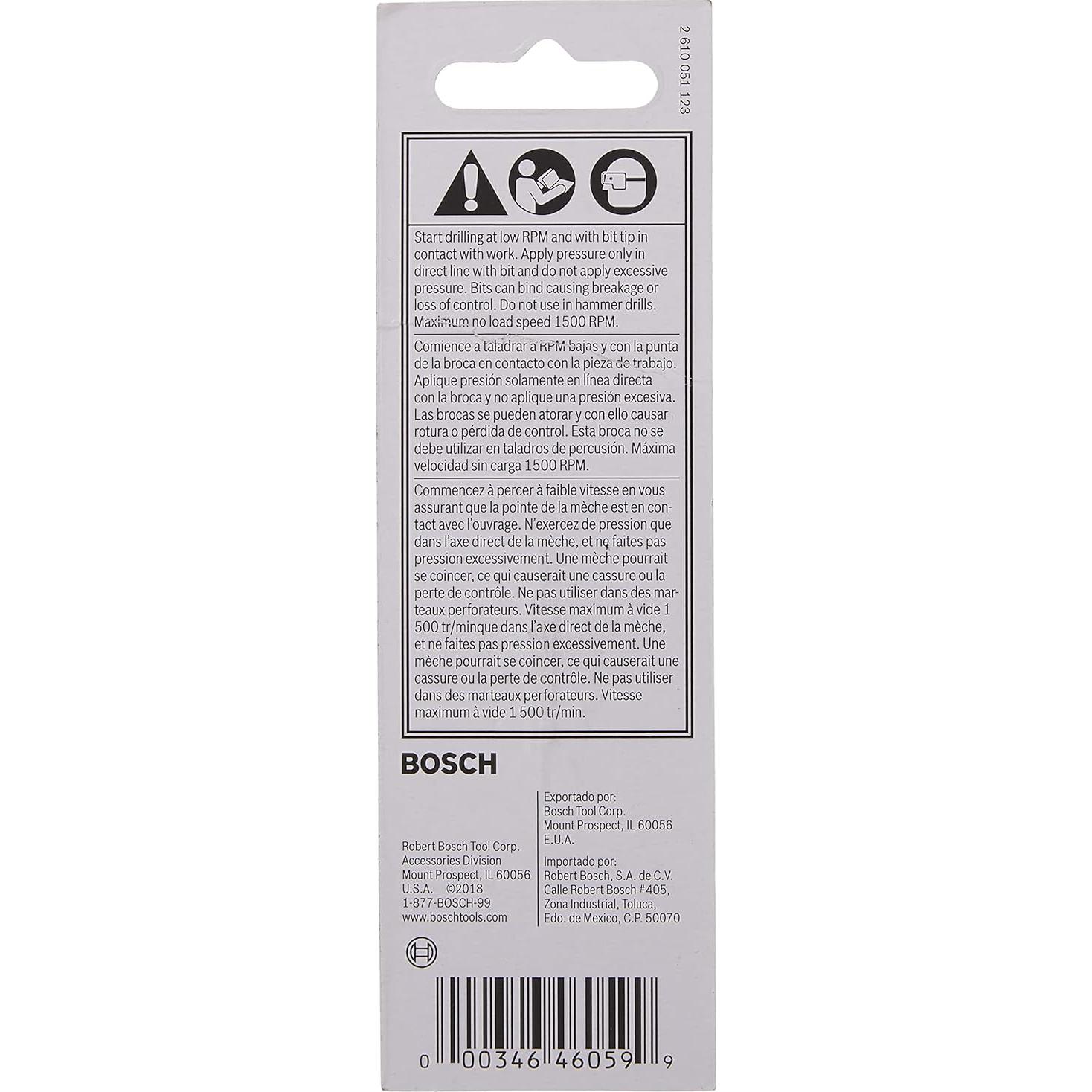 Broca de Avellanado Bosch SP508 Hexagonal 1 Cuenta