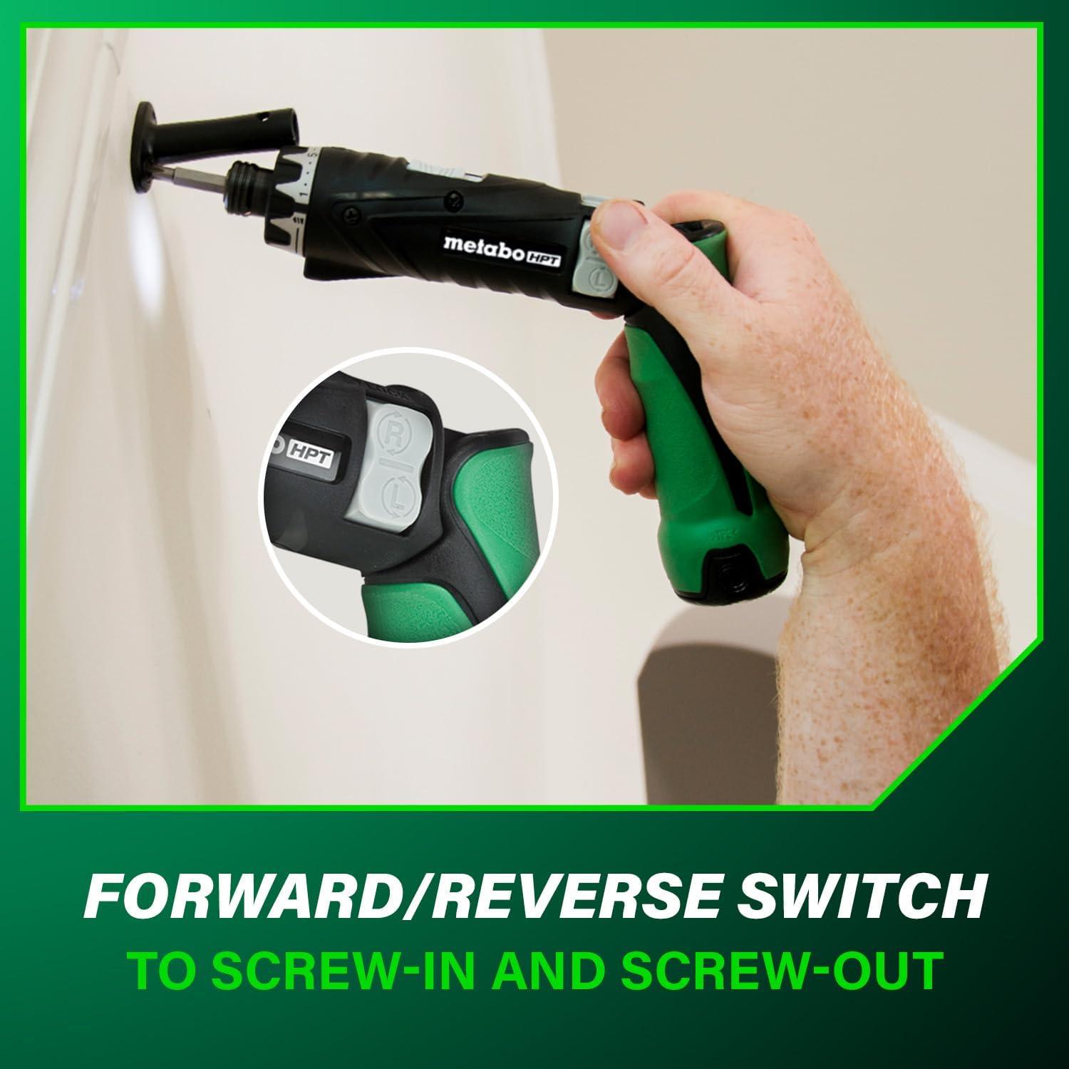 Destornillador Inalámbrico Metabo HPT DB3DL2 3.6V con 2 Baterías