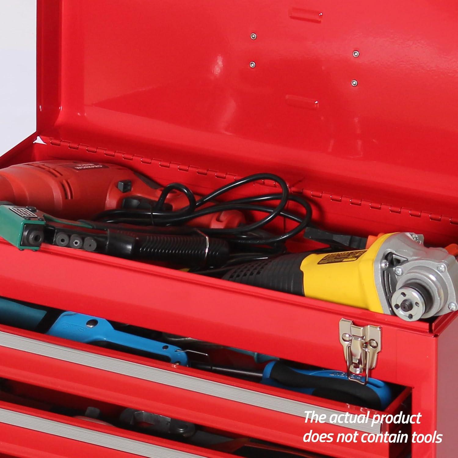 Caja de herramientas portátil TANKSTORM 4 cajones 52.3 cm roja