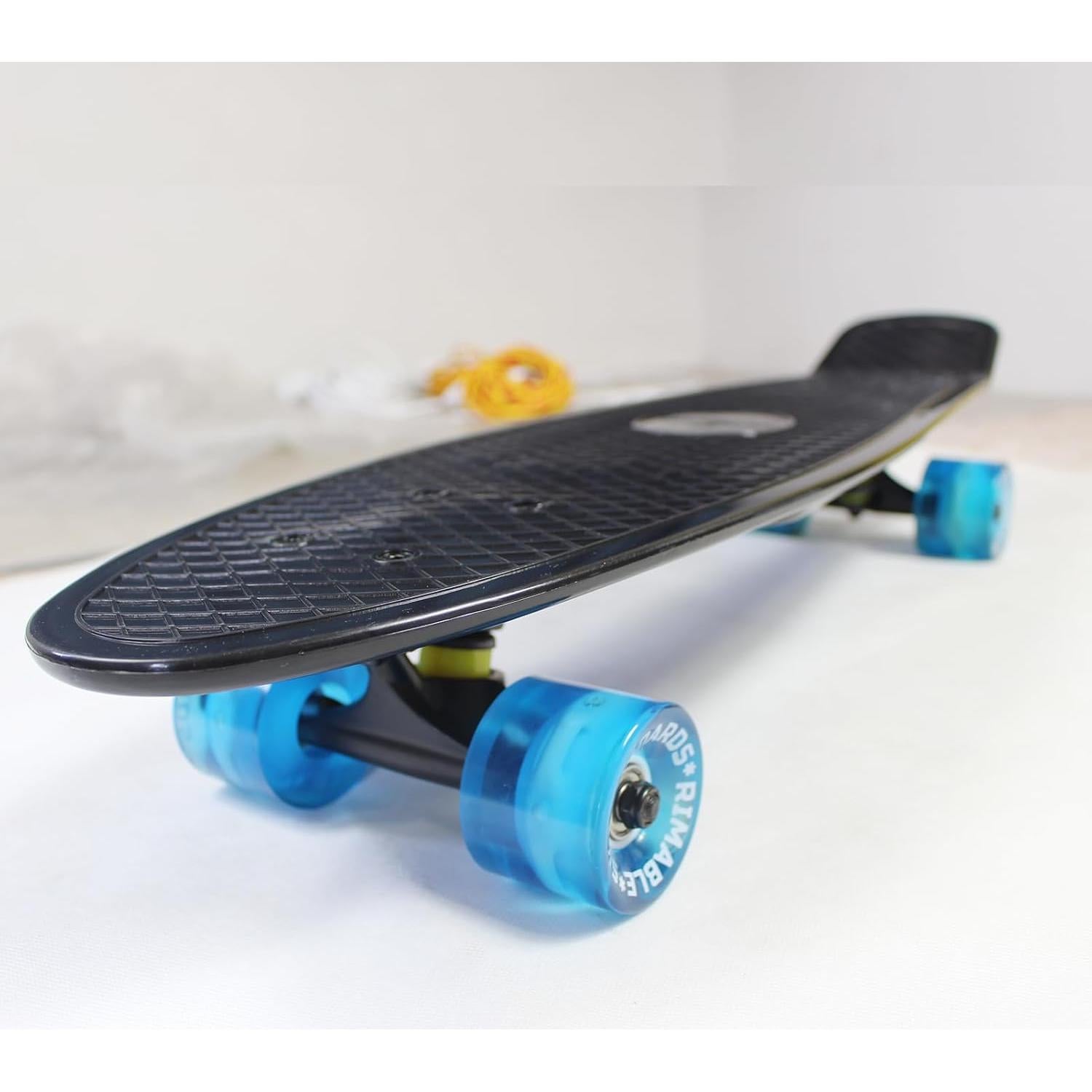 Skateboard Completo RIMABLE 26" para Principiantes Negro