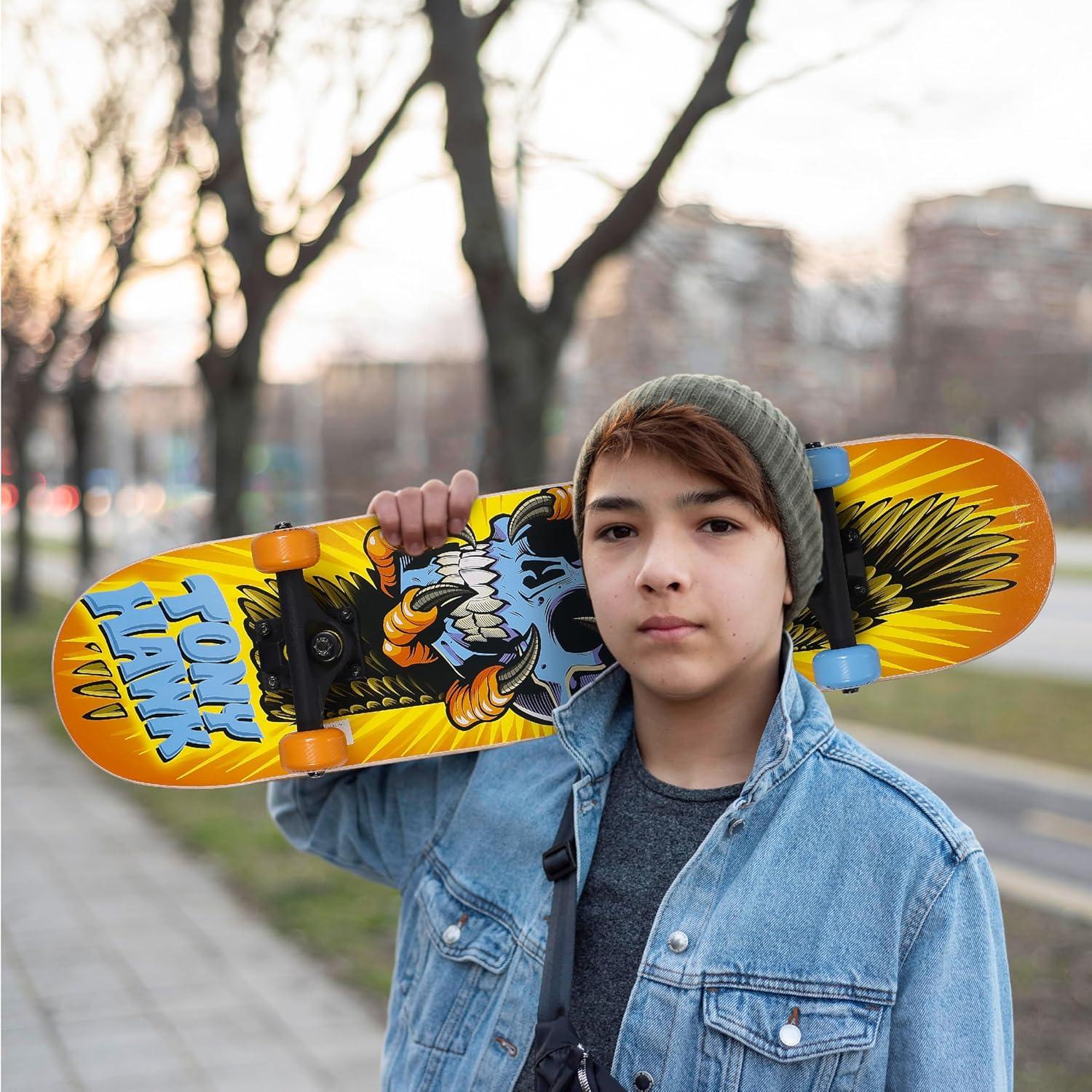 Patineta Voyager 31" Tony Hawk Calavera 7.75" 2.45kg