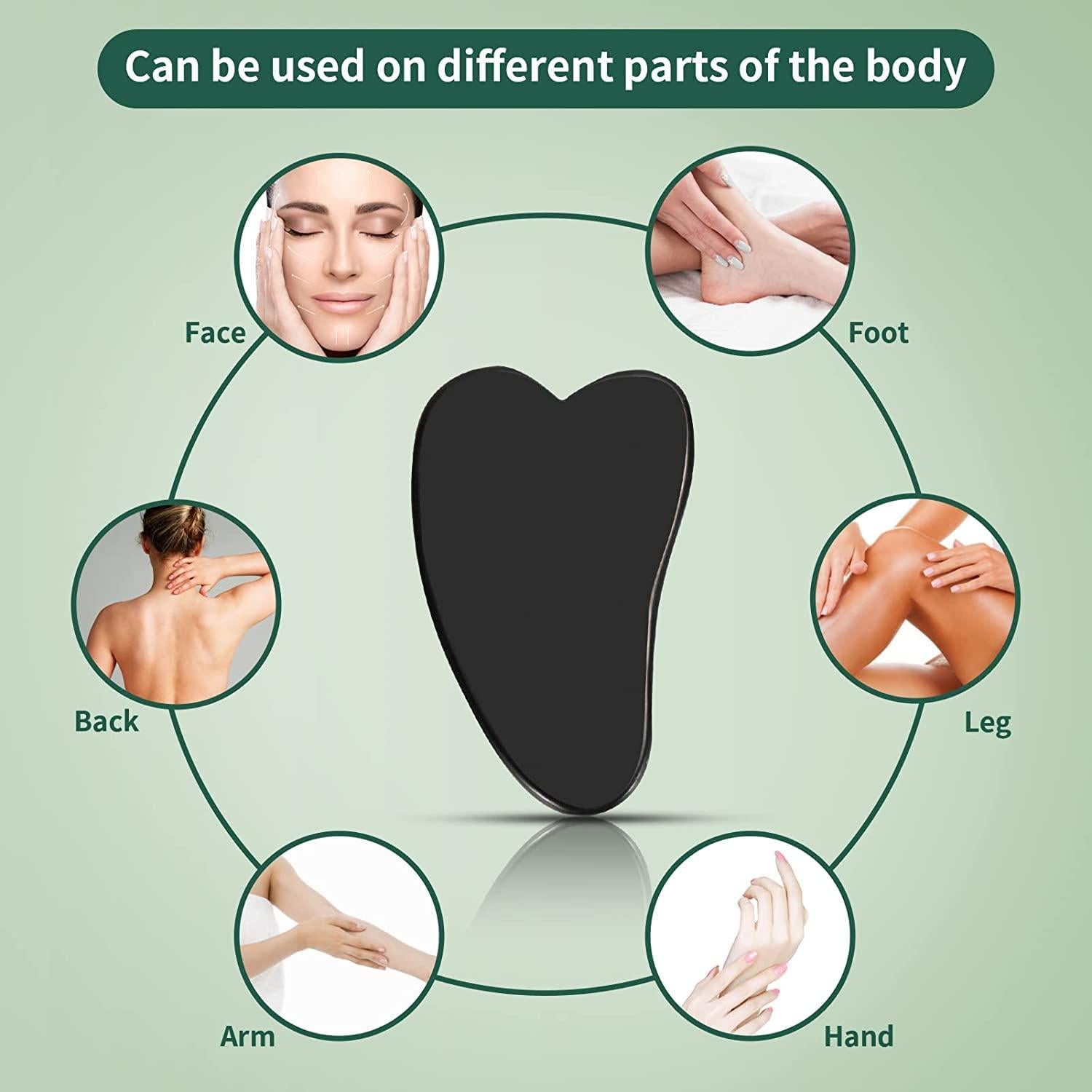 Juego de Rodillo de Jade y Gua Sha YLTNEUQER - Cuidado Facial