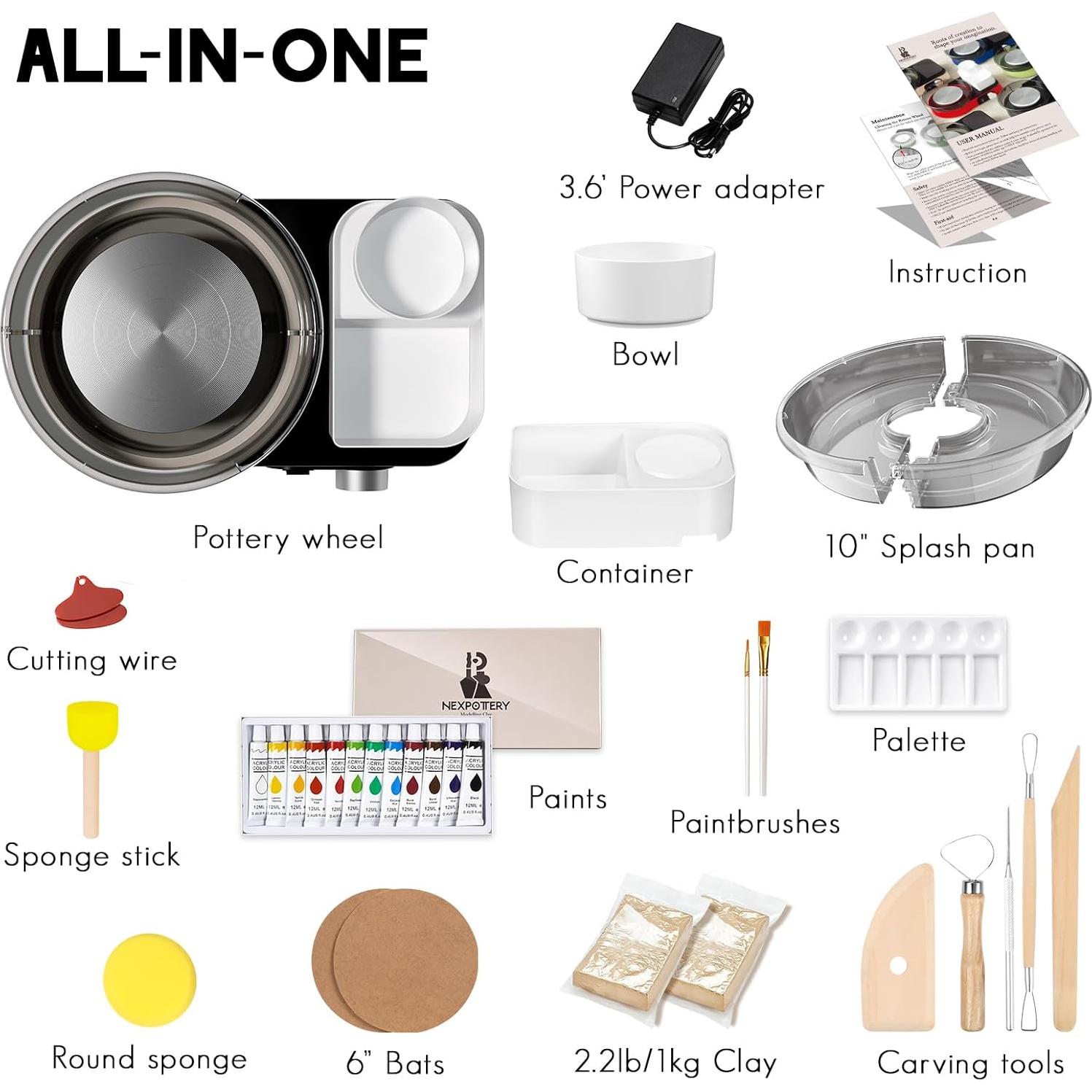 Torno de Alfarería Catcrafter CAT-POT para Principiantes 15.24 cm