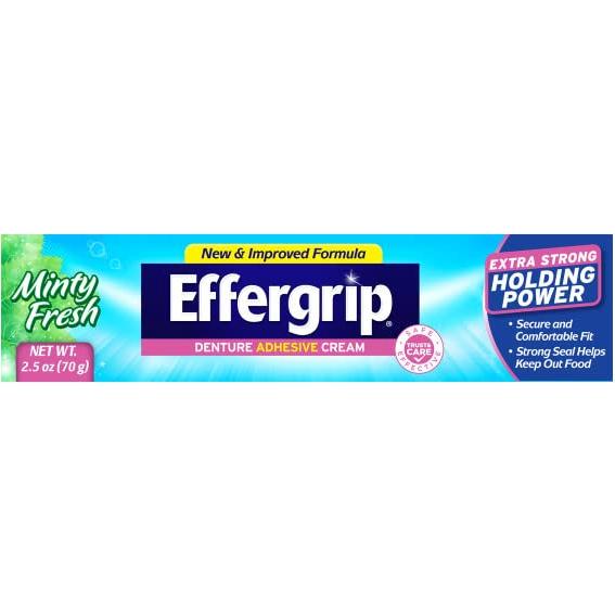 Crema Adhesiva para Dentaduras Effergrip 6 Pack 70 g