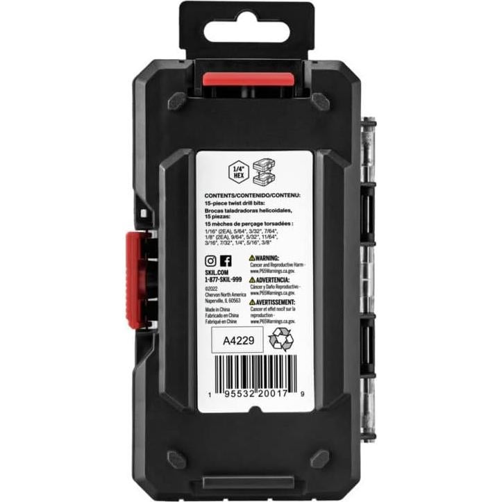 Juego de Brocas Hexagonales SKIL 15 Piezas TDB5000 6.35mm