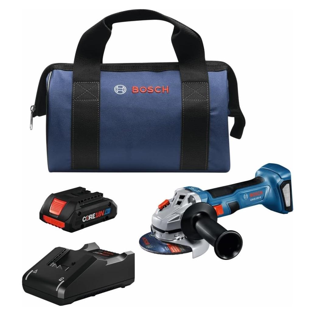 Amoladora Angular Bosch GWS18V-8B15 18V 4.5" con Batería 4Ah