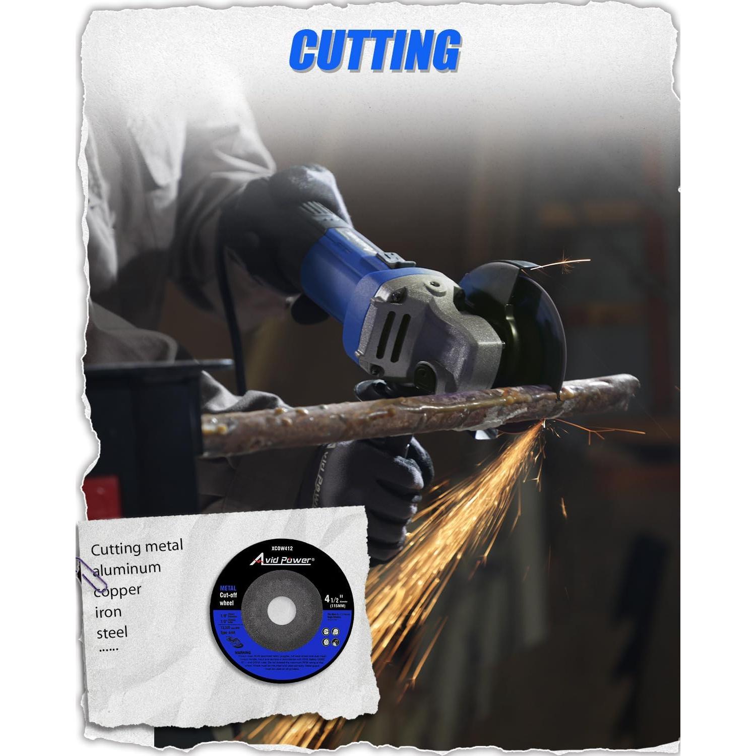 Amoladora Angular AVID POWER 900W 4.5" con Accesorios