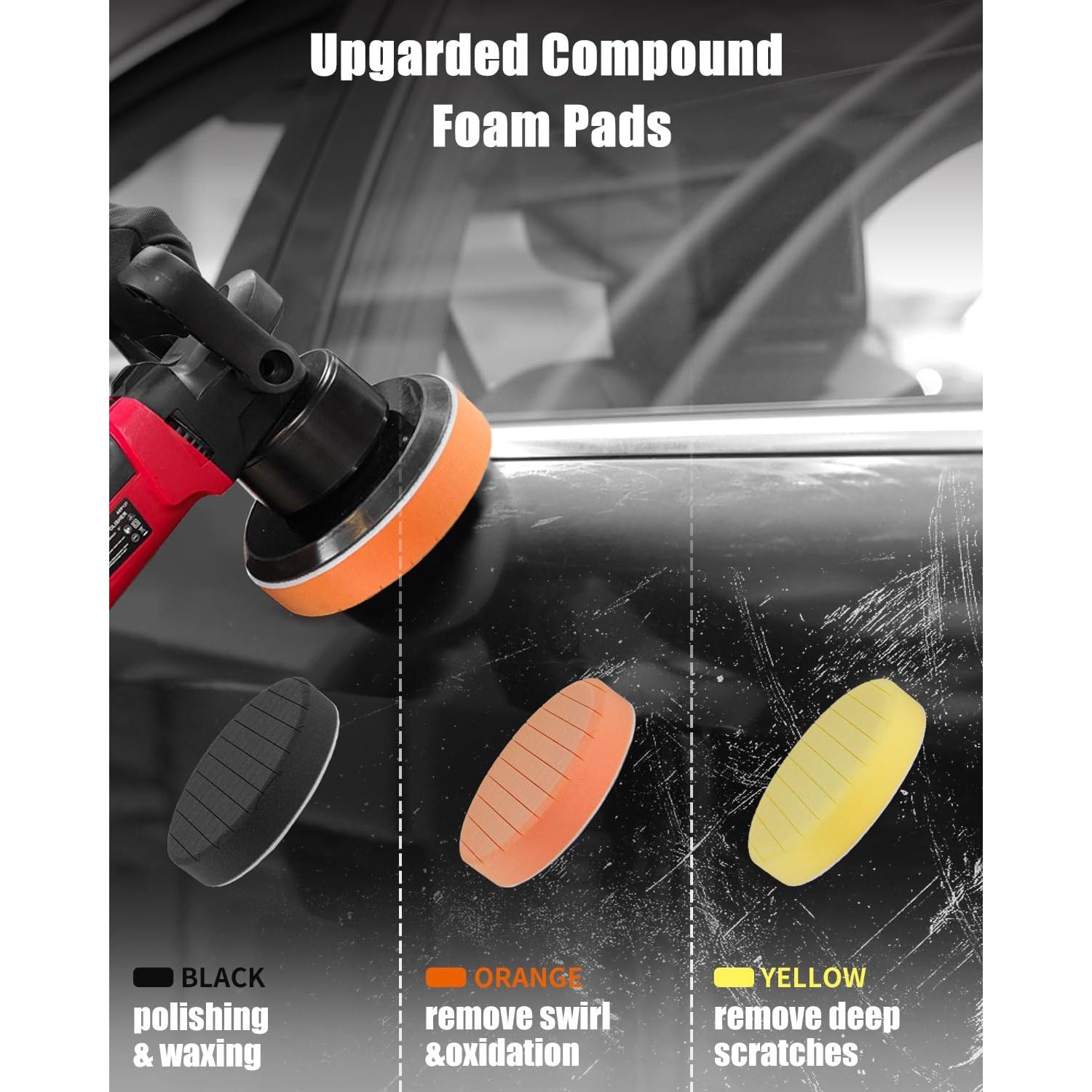 Pulidor Orbital Aleatorio AVID POWER 6" con 3 Almohadillas