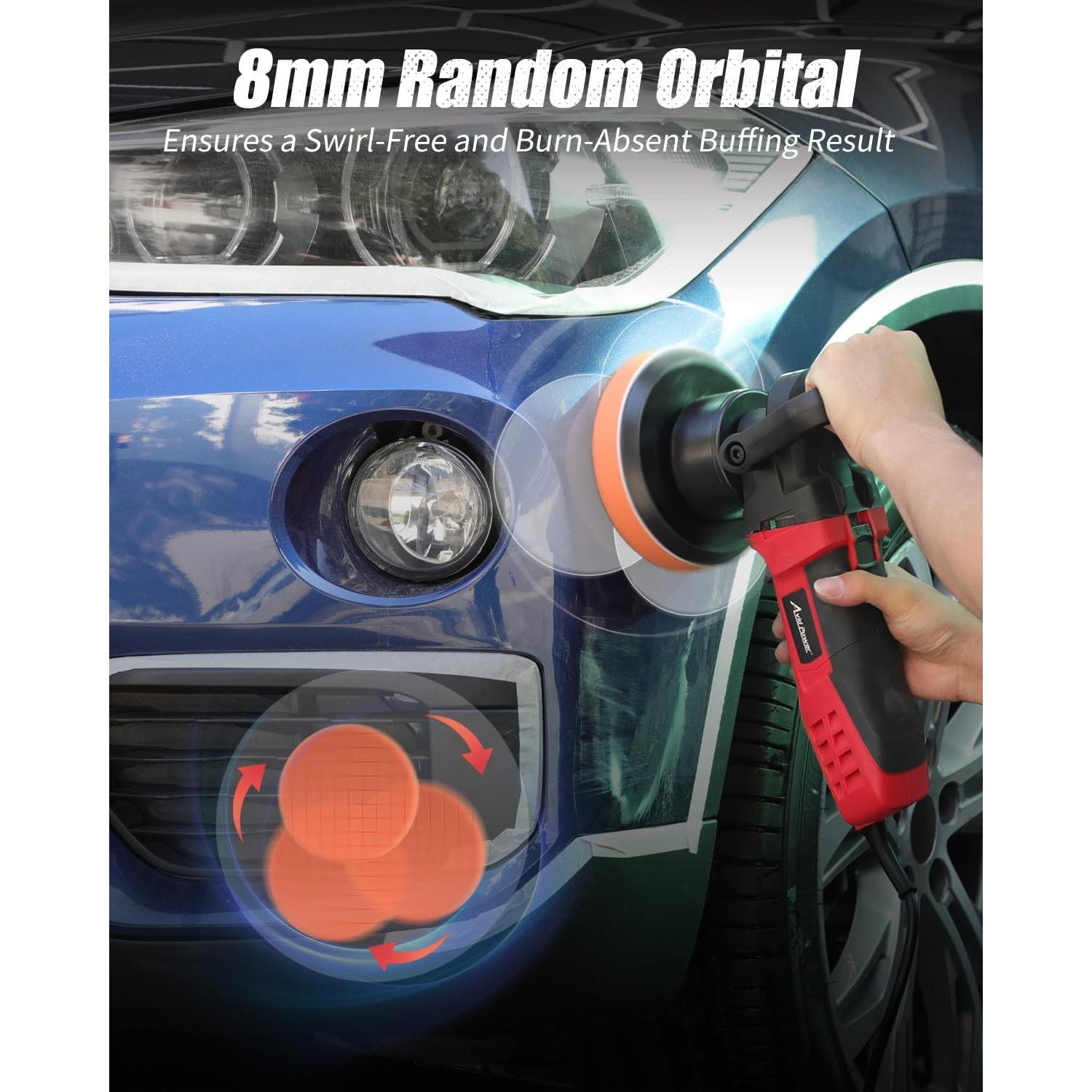 Pulidor Orbital Aleatorio AVID POWER 6" con 3 Almohadillas