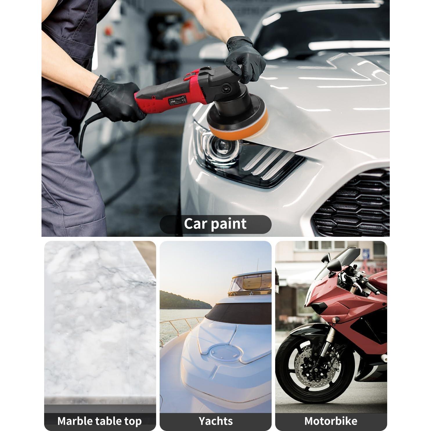 Pulidor Orbital Aleatorio AVID POWER 6" con 3 Almohadillas