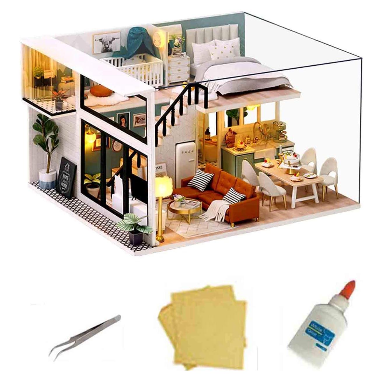 Casa de Muñecas 3D MAGQOO Miniatura con Muebles DIY