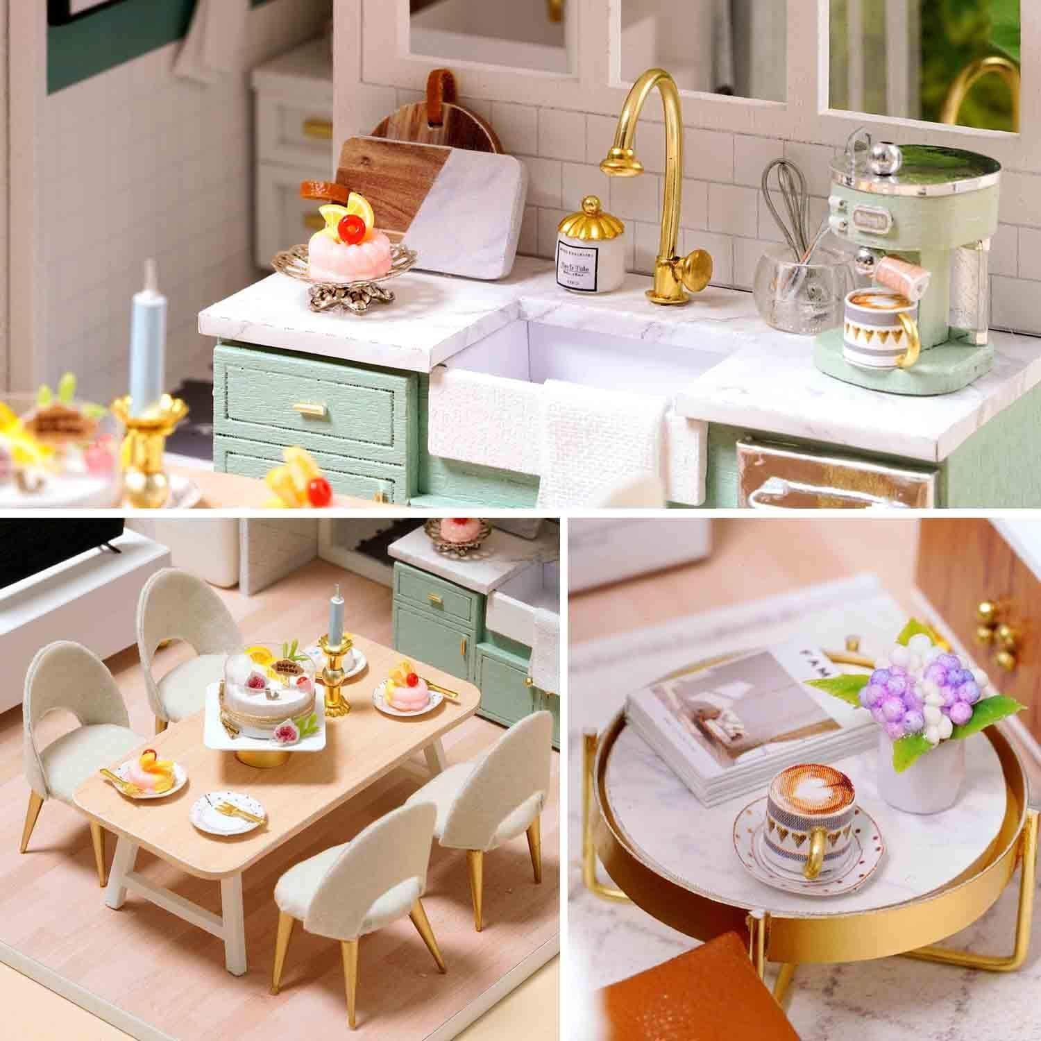 Casa de Muñecas 3D MAGQOO Miniatura con Muebles DIY