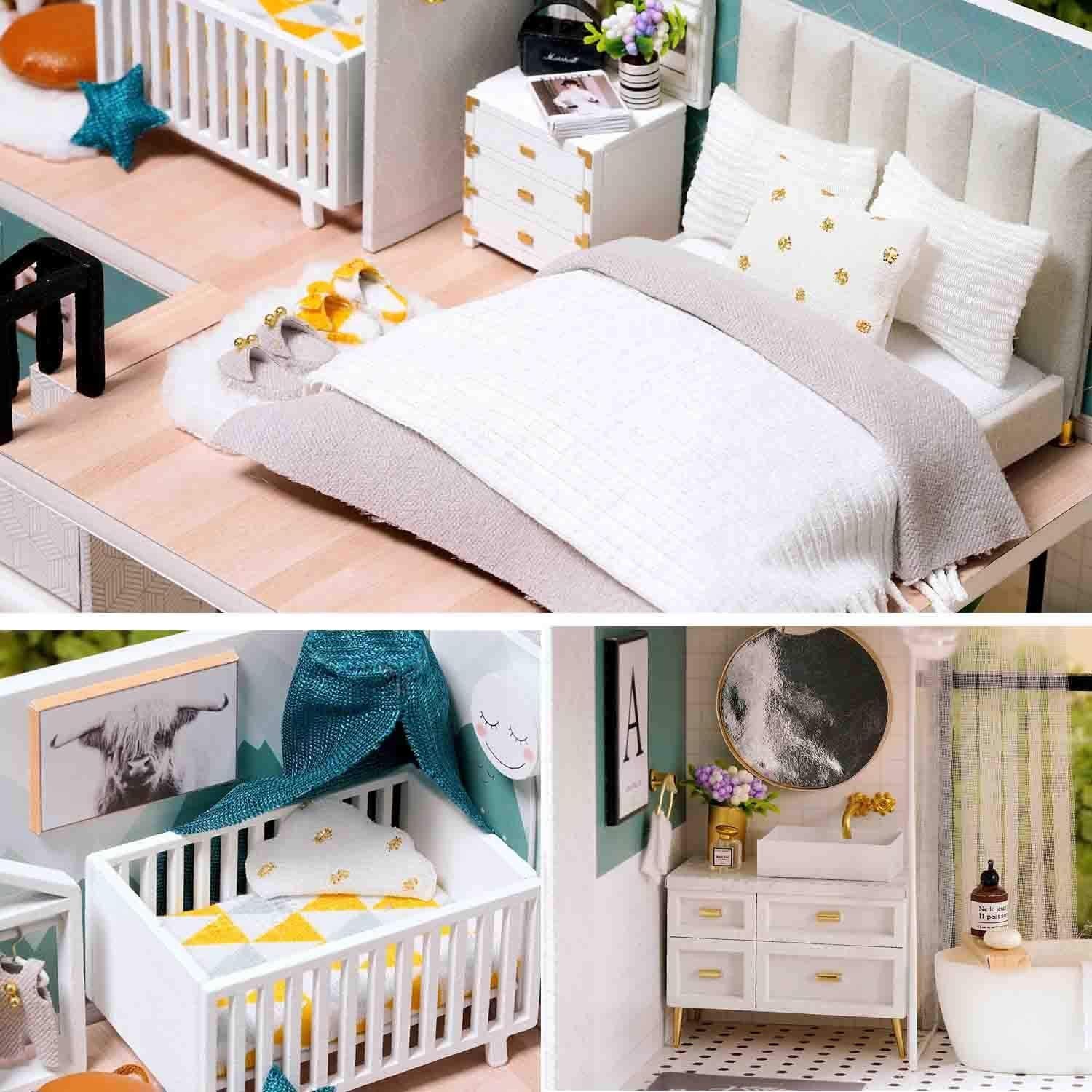 Casa de Muñecas 3D MAGQOO Miniatura con Muebles DIY