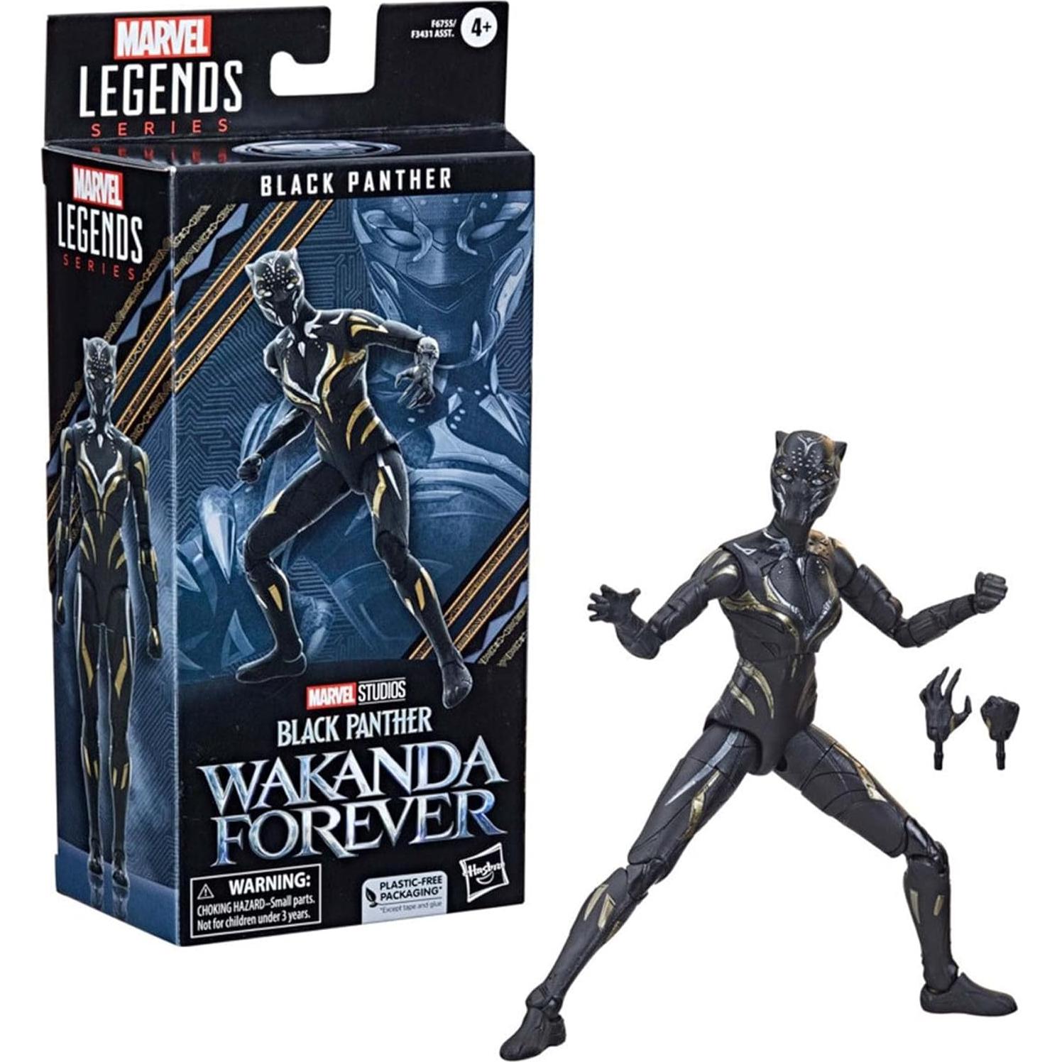 Figura Black Panther Marvel Legends 15,24 cm con Accesorios