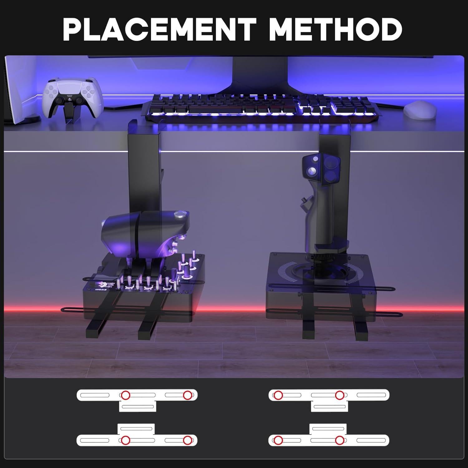 Soporte Plegable DIWANGUS para Joystick de Vuelo HOTAS