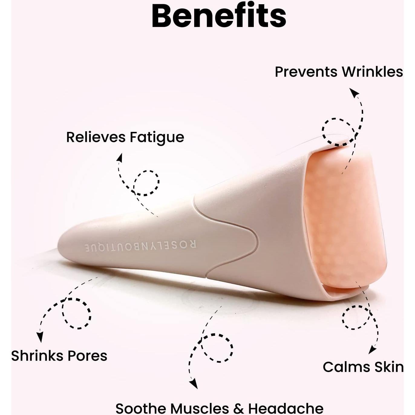 Rodillo de Hielo Facial RoselynBoutique para Arrugas y Hinchazón