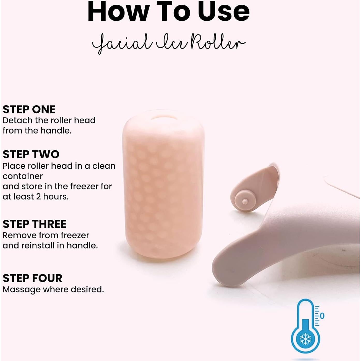 Rodillo de Hielo Facial RoselynBoutique para Arrugas y Hinchazón