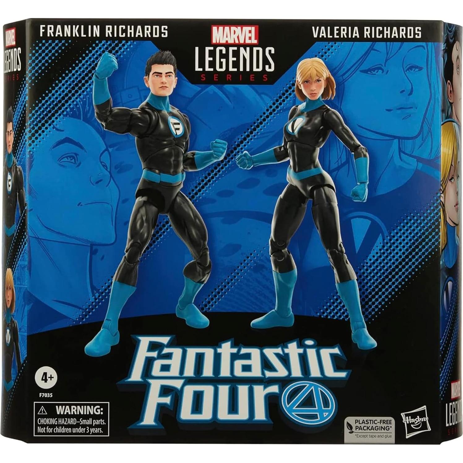 Figuras Marvel Legends Franklin y Valeria Richards 15 cm