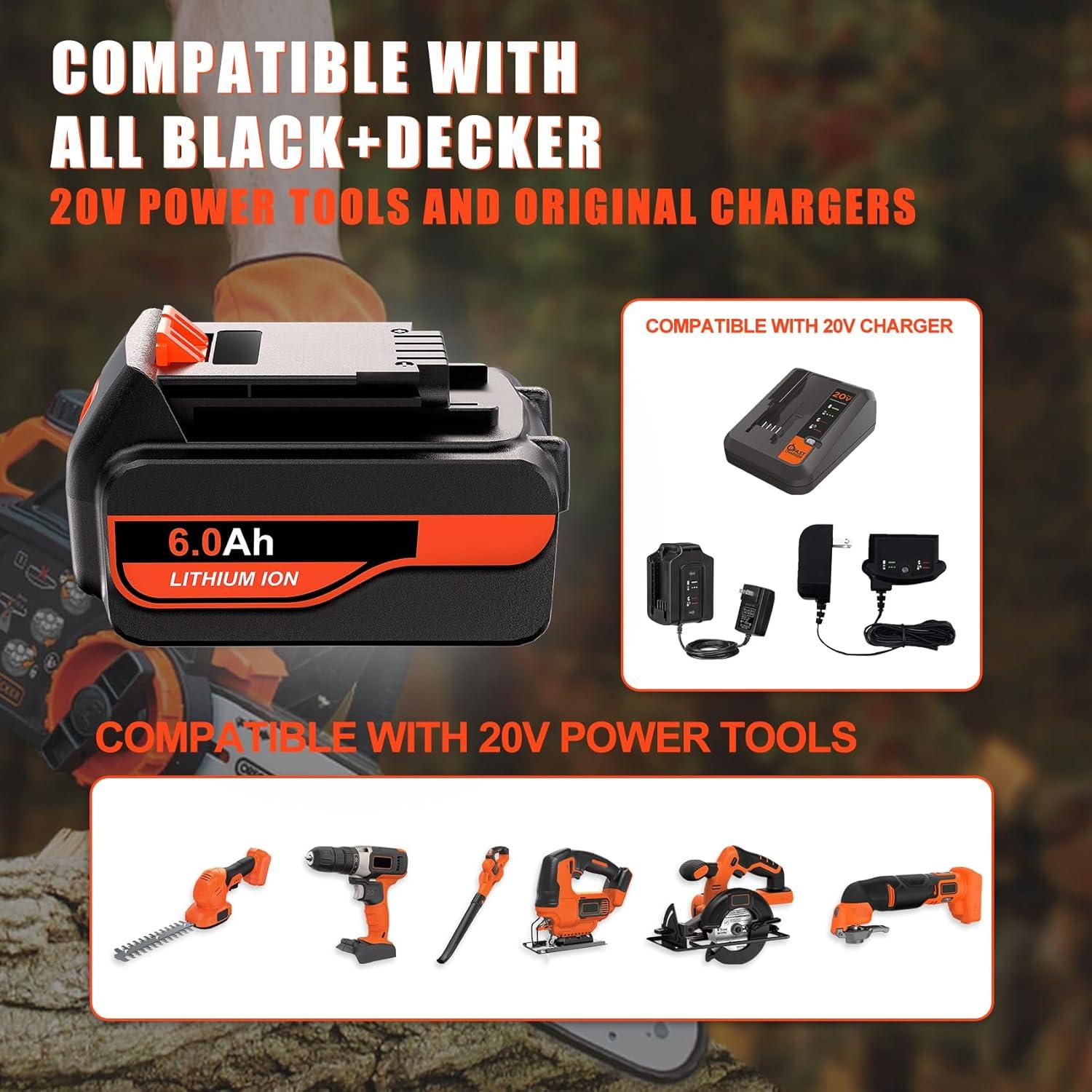 Batería de Litio 20V 6000mAh TenHutt para Black & Decker