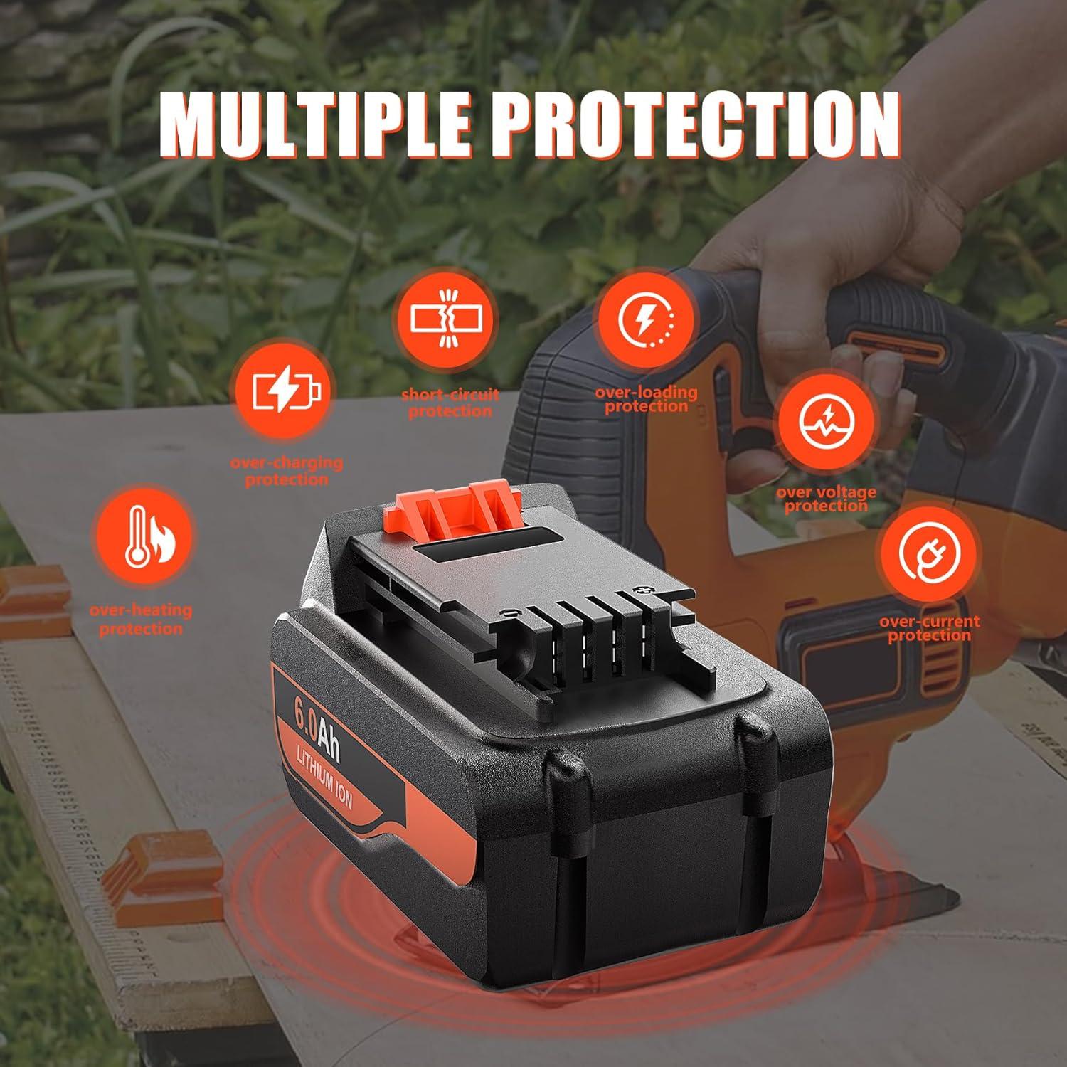 Batería de Litio 20V 6000mAh TenHutt para Black & Decker