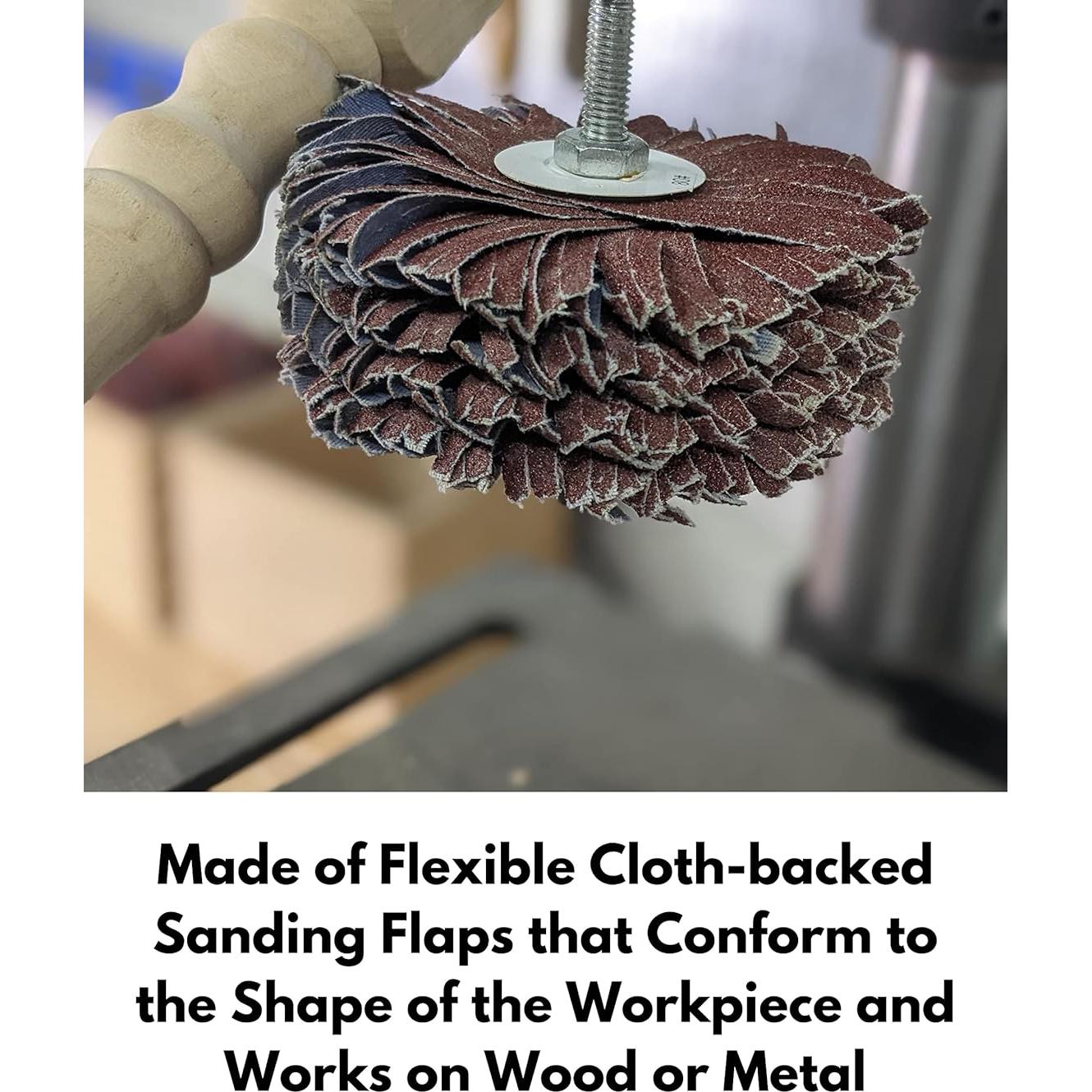 Kit de Mopa de Lijado 4" LINE10 Tools - Grano 80, 120, 240