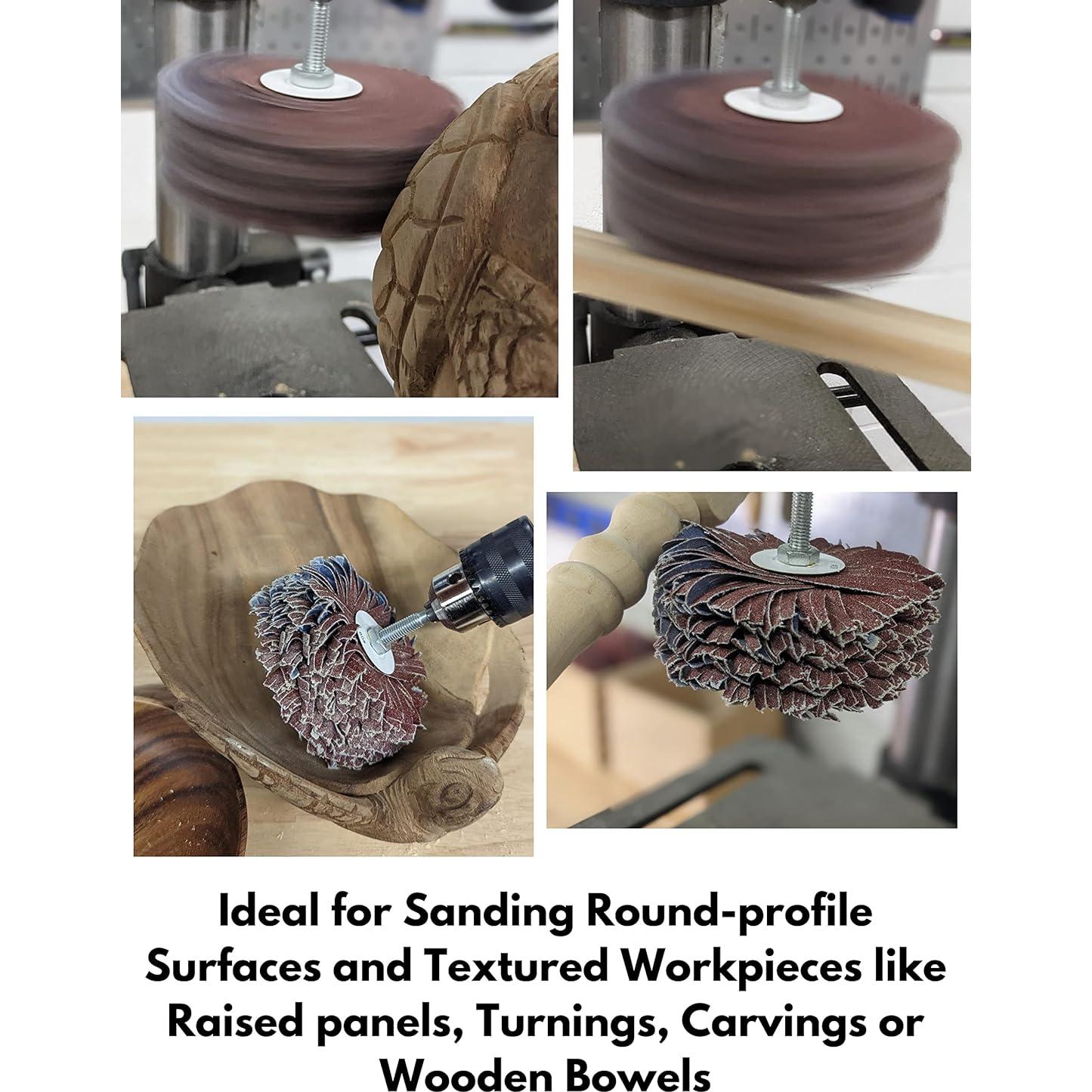 Kit de Mopa de Lijado 4" LINE10 Tools - Grano 80, 120, 240