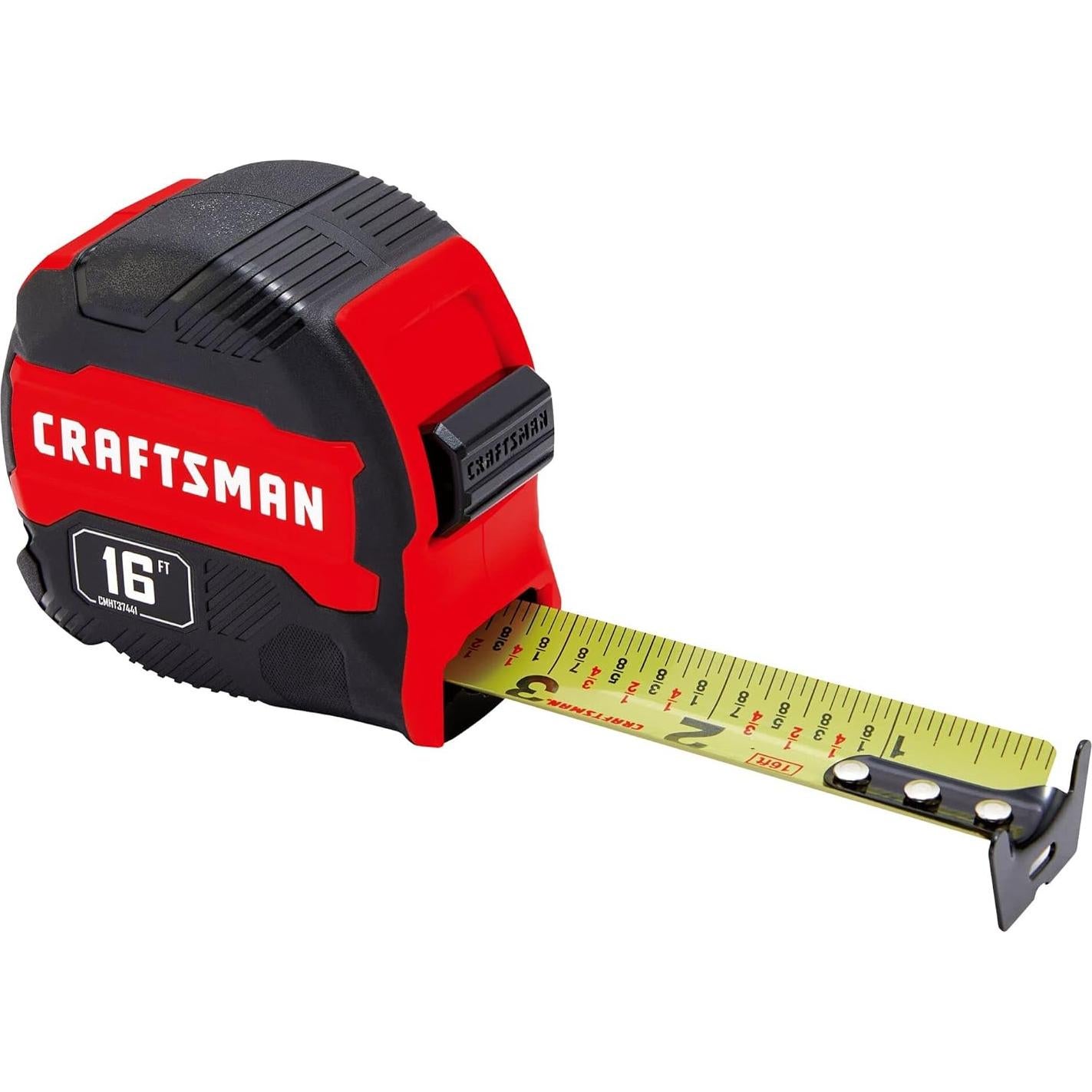 Cinta Métrica Craftsman 4.88 m Compacta y de Fácil Agarre