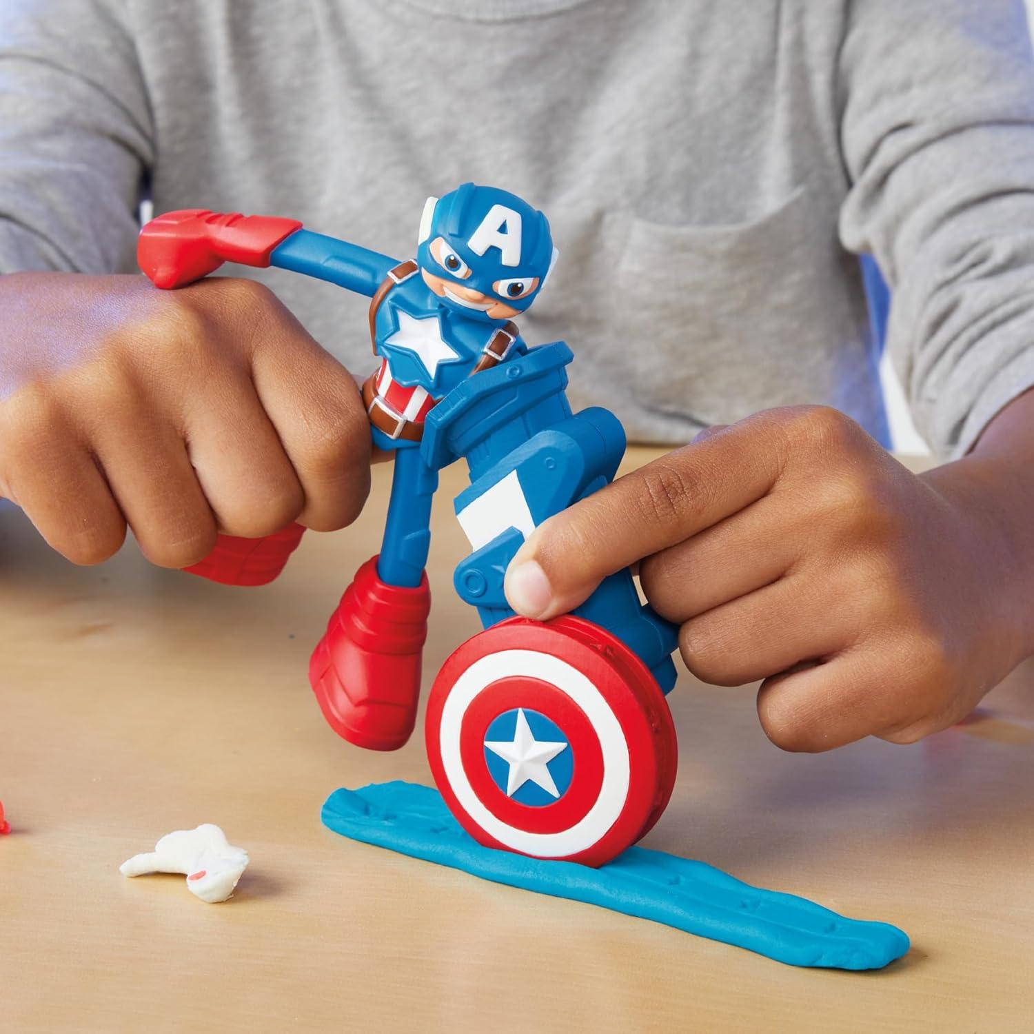 Set de Aventura de Héroes Marvel Play-Doh con 3 Figuras