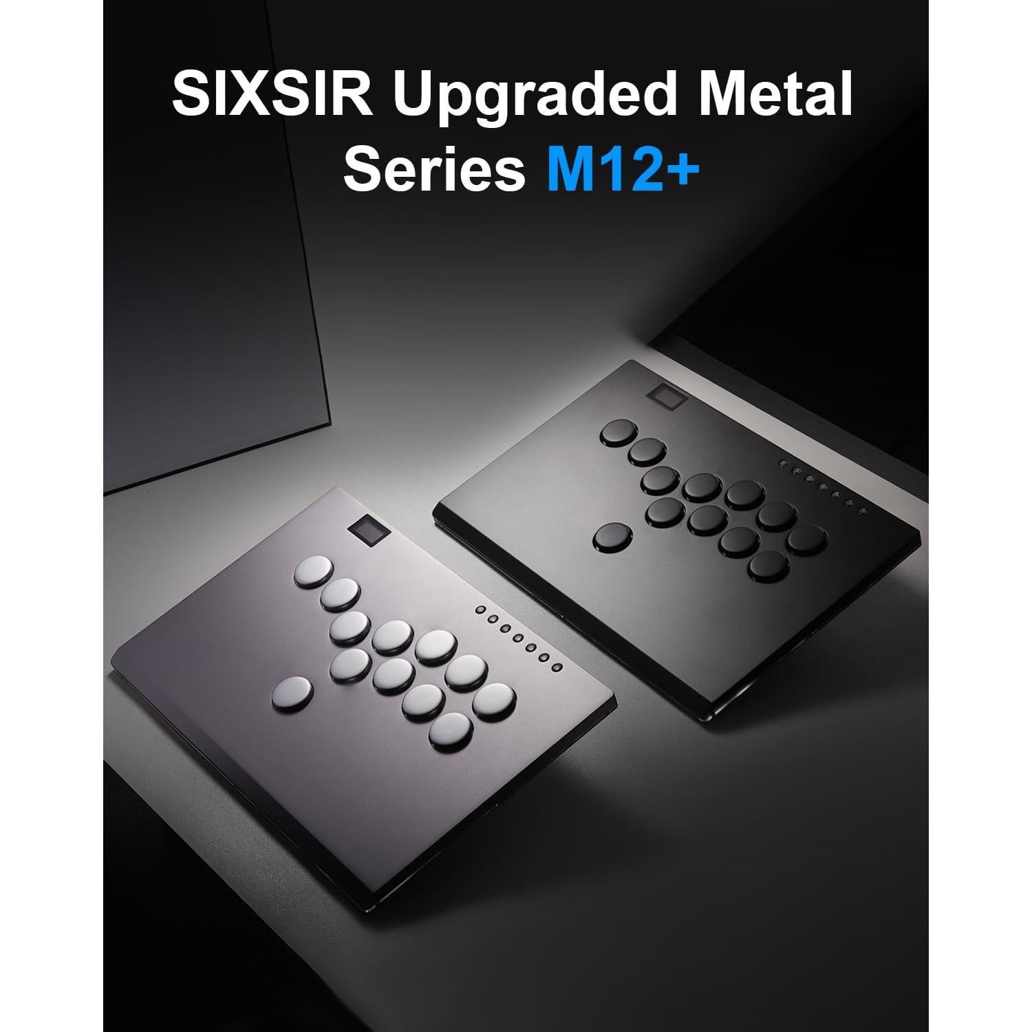 Controlador de Juegos SIXSIR M12+ Sin Palanca RGB para PC/PS4/PS5/Switch