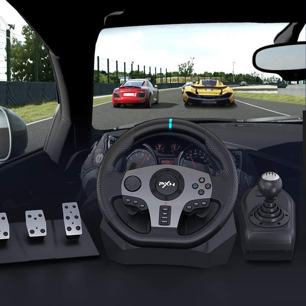 Volante de Carreras PXN V9 con Pedales y Palanca para PS4, PC, Xbox