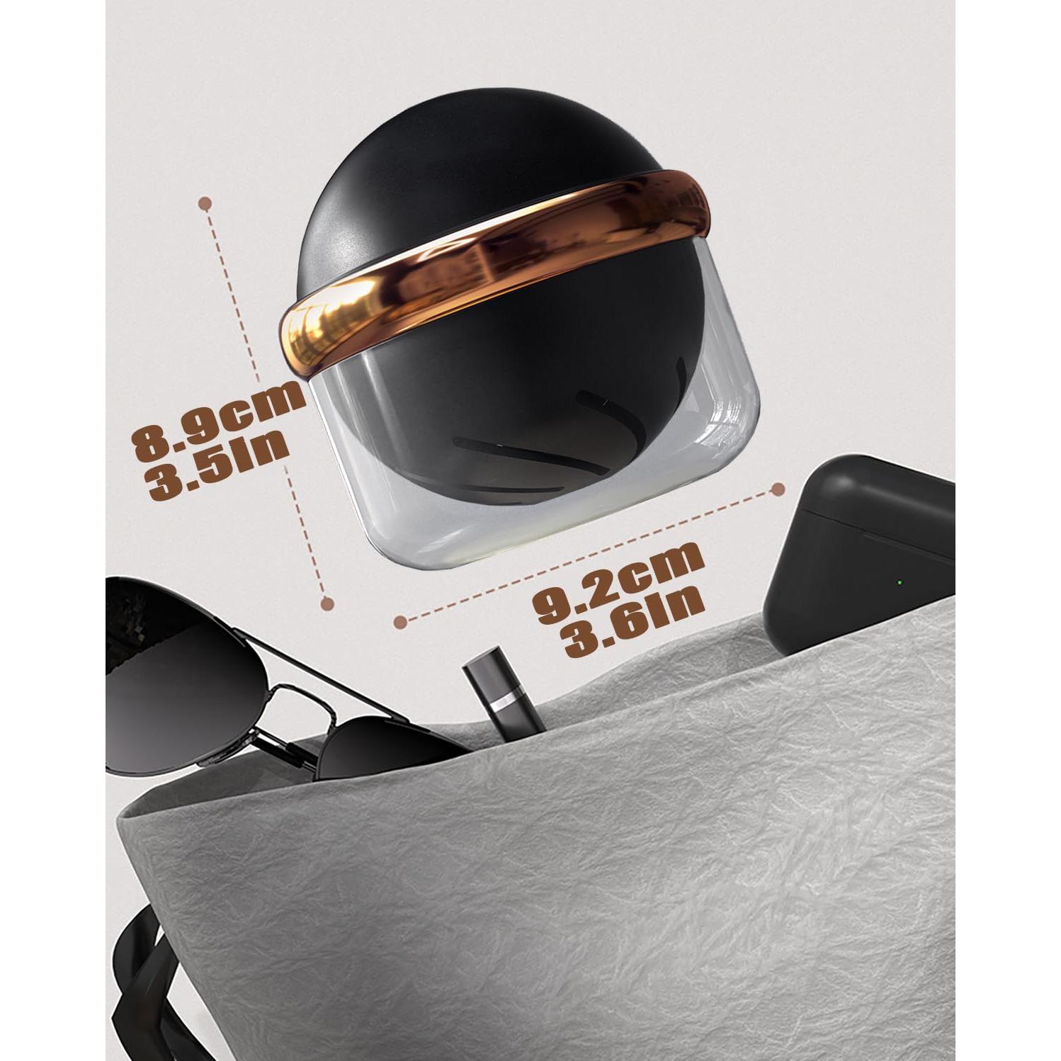 Estuche para Dentaduras AARAINBOW Negro con Colador y Taza