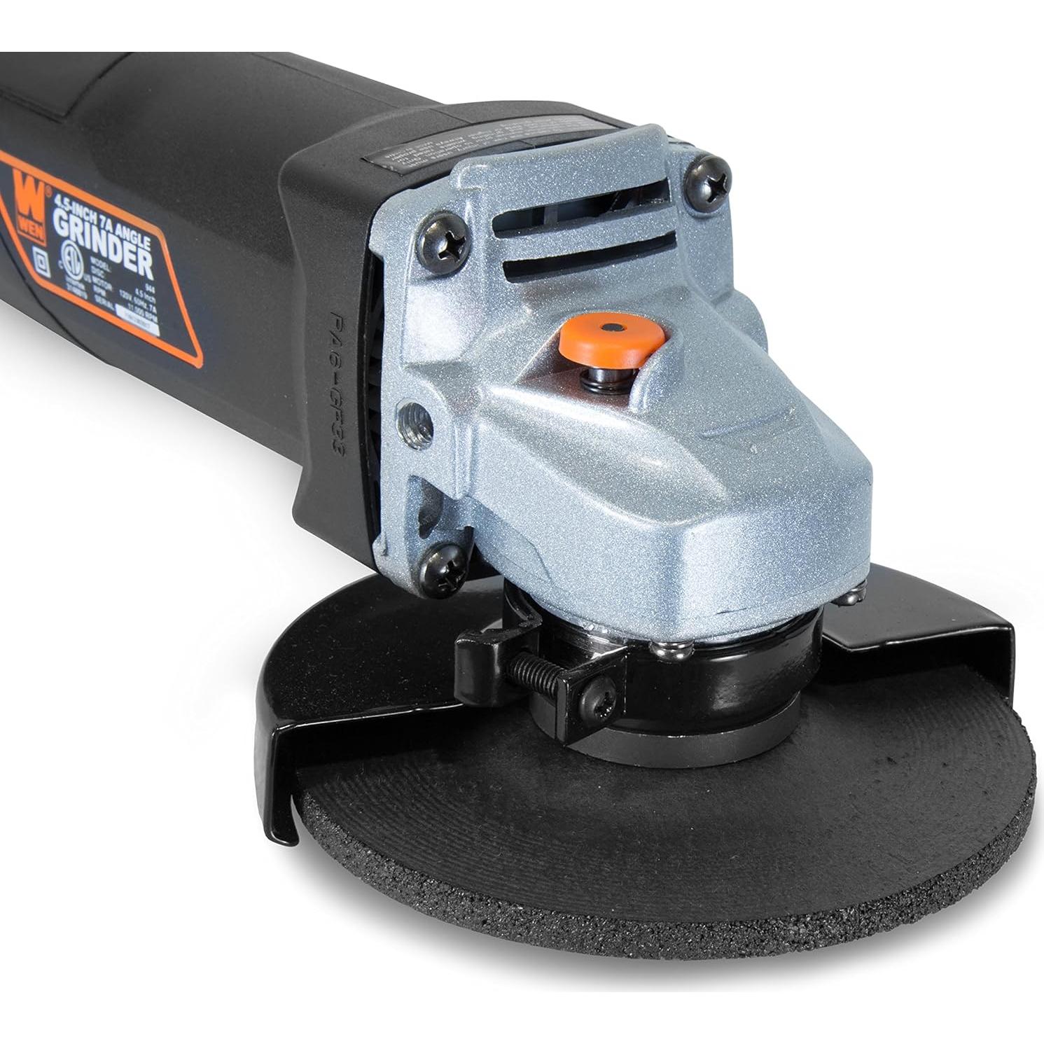 Amoladora Angular WEN 944 7A 11,000 RPM 4-1/2" Gris
