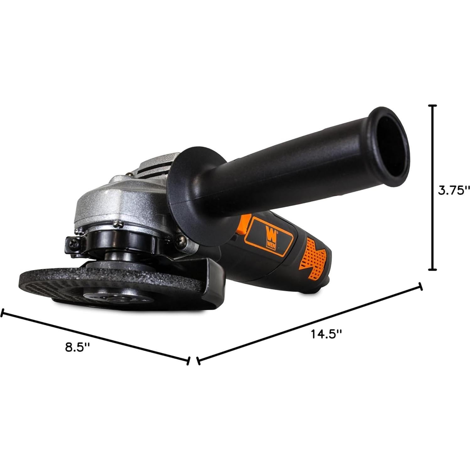 Amoladora Angular WEN 944 7A 11,000 RPM 4-1/2" Gris